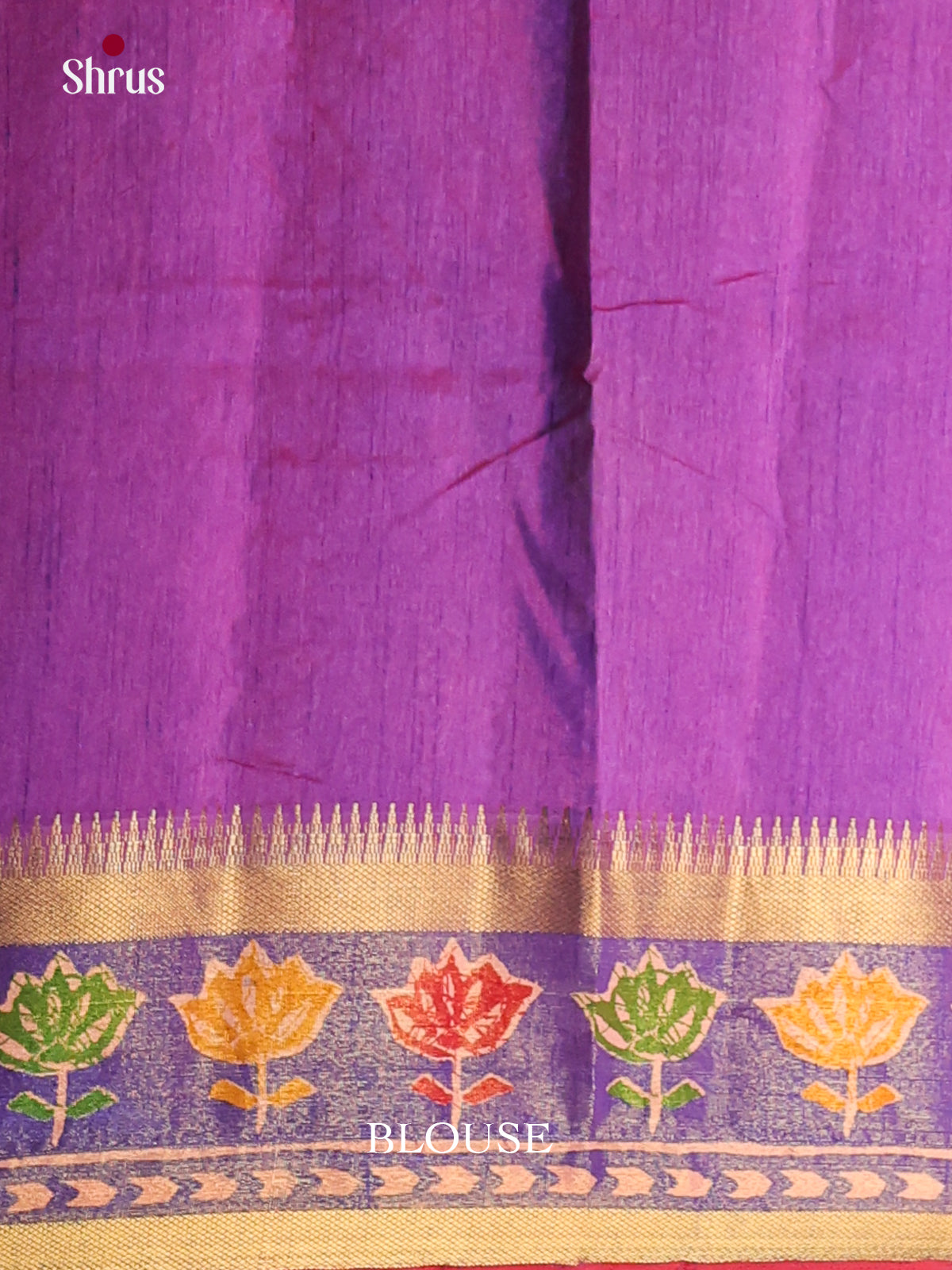 Red & Purple - Semi Patola Saree - Shop on Shrus.com