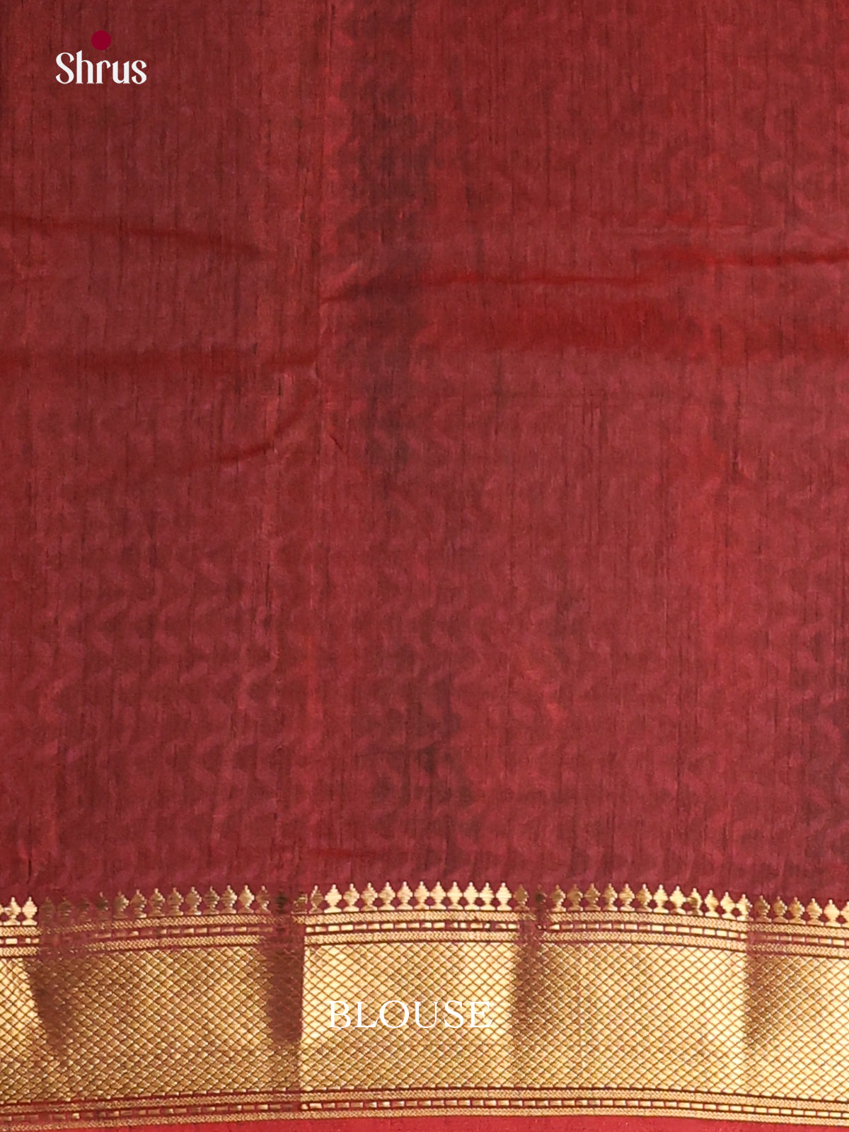 Red & Maroon - Semi Patola Saree - Shop on Shrus.com