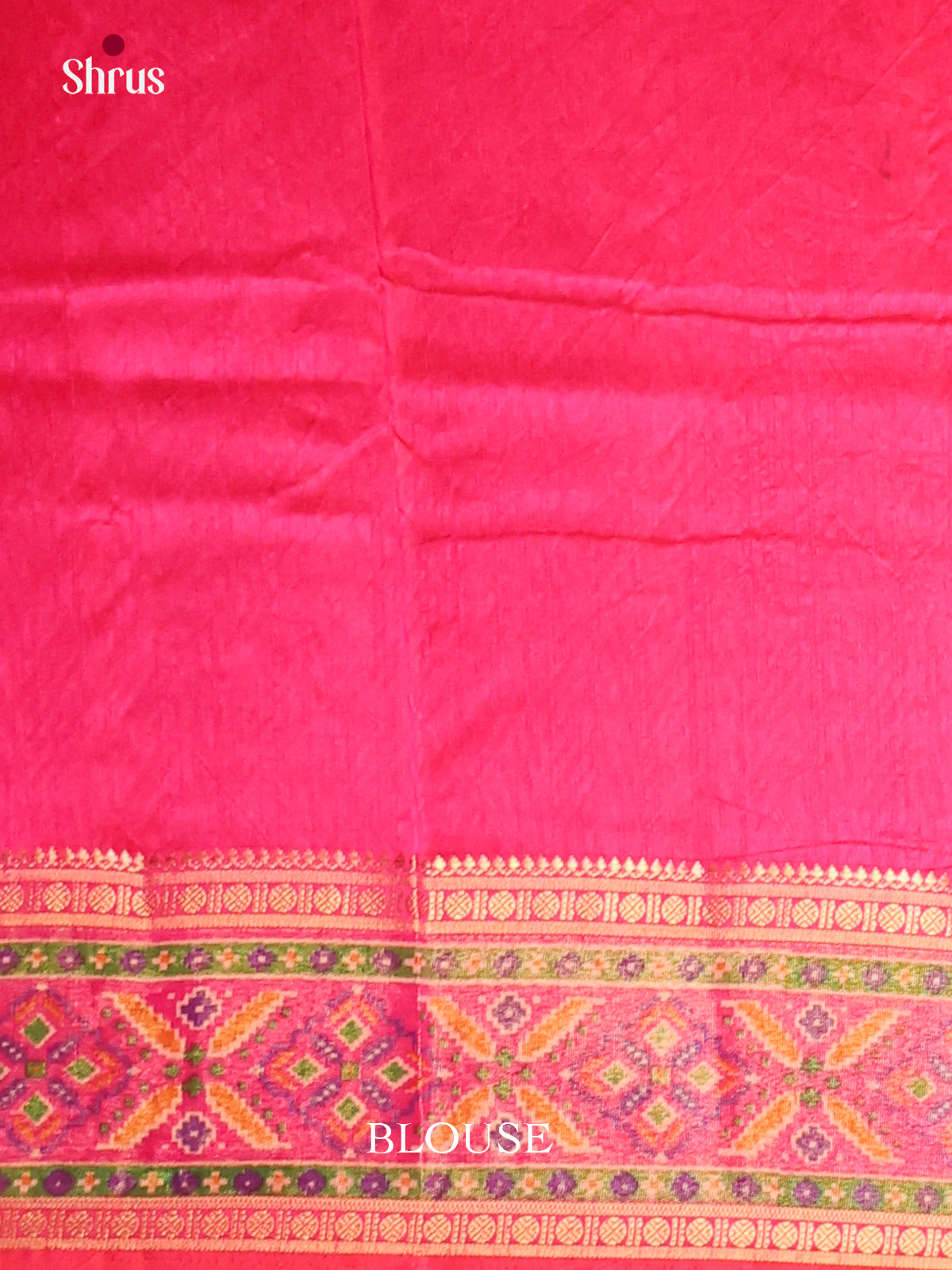 Purple & Pink - Semi Patola Saree - Shop on Shrus.com