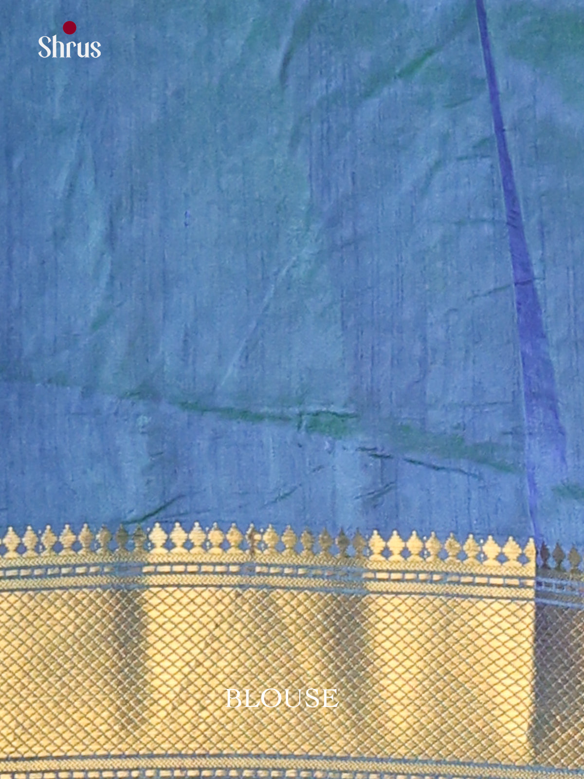 Green & Blue - Semi Patola Saree - Shop on Shrus.com
