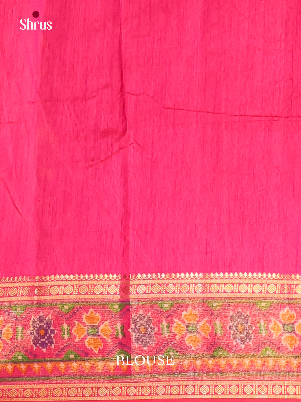 Purple & Pink - Semi Patola Saree - Shop on Shrus.com