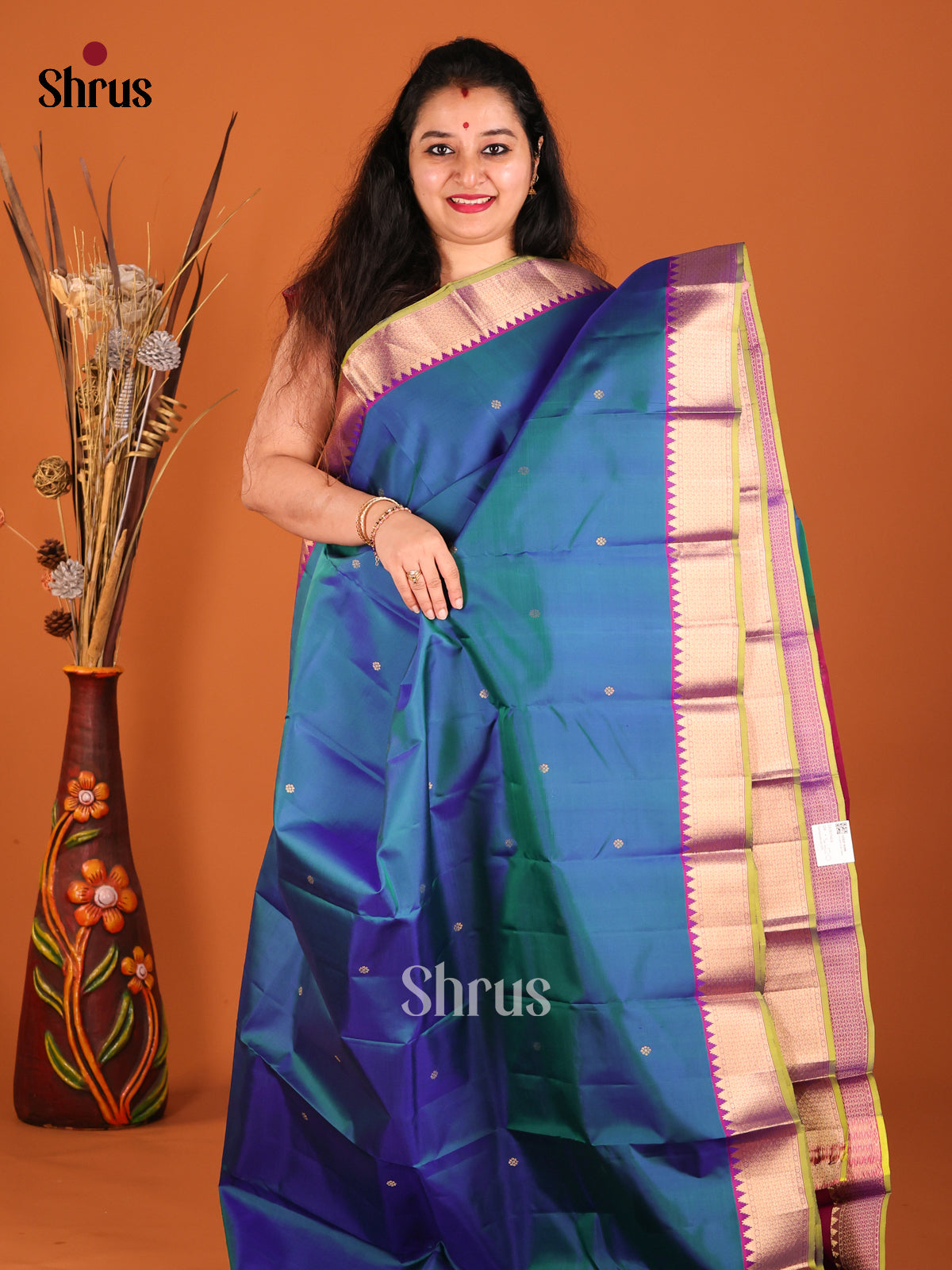 DGS19404 - Kanchipuram silk (HR) Saree - Shop on Shrus.com