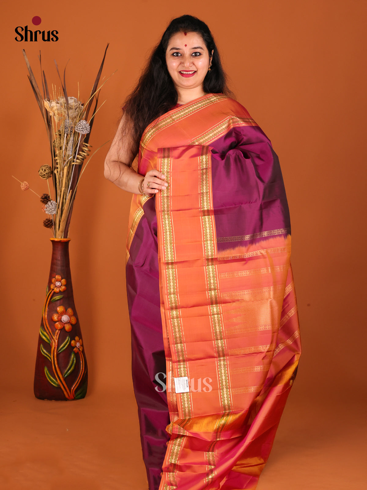 DGS19418 - Kanchipuram silk (HR) Saree - Shop on Shrus.com