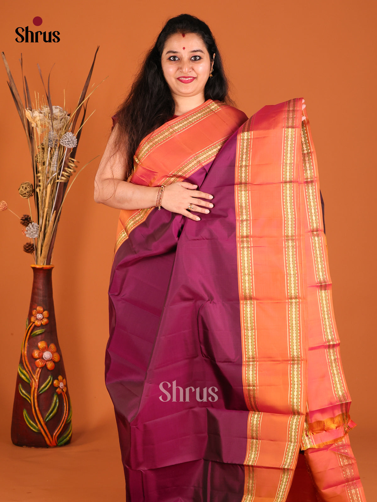 DGS19418 - Kanchipuram silk (HR) Saree - Shop on Shrus.com