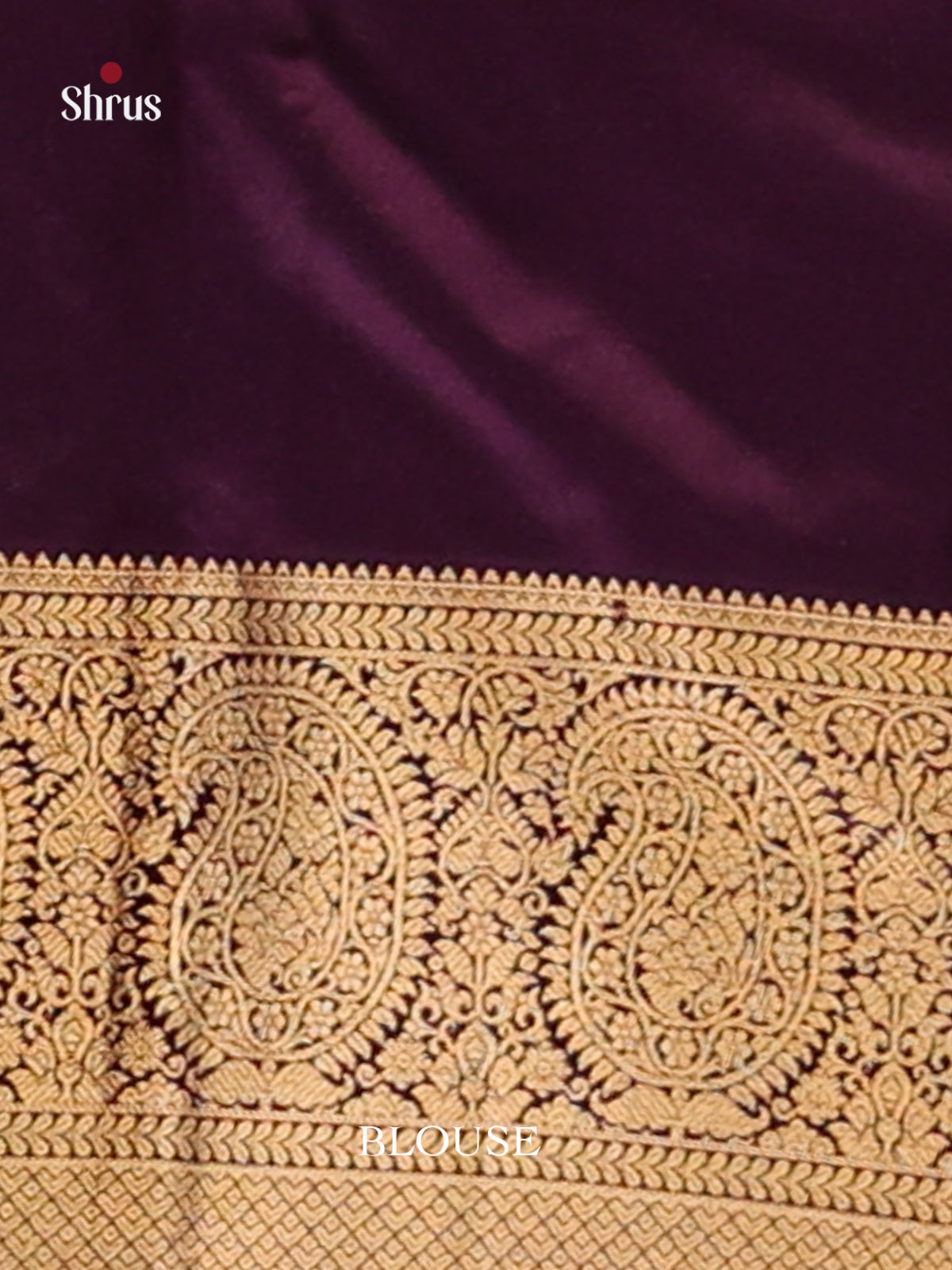 Pink & Violet Kanchipuram silk  Saree with contrast paisleys brocade border-3