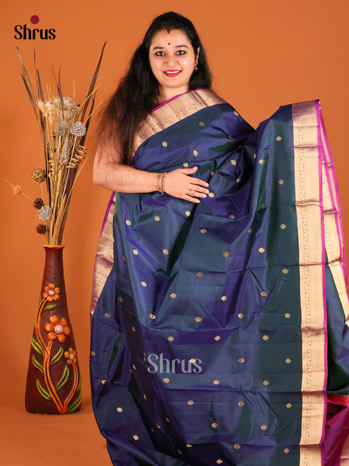 DGS19433 - Kanchipuram silk (HR) Saree - Shop on Shrus.com