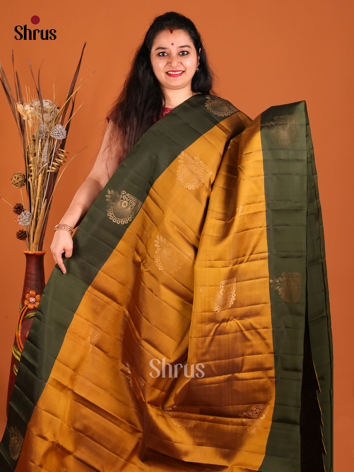 DGS23336 - Softsilk-halfpure Saree - Shop on Shrus.com