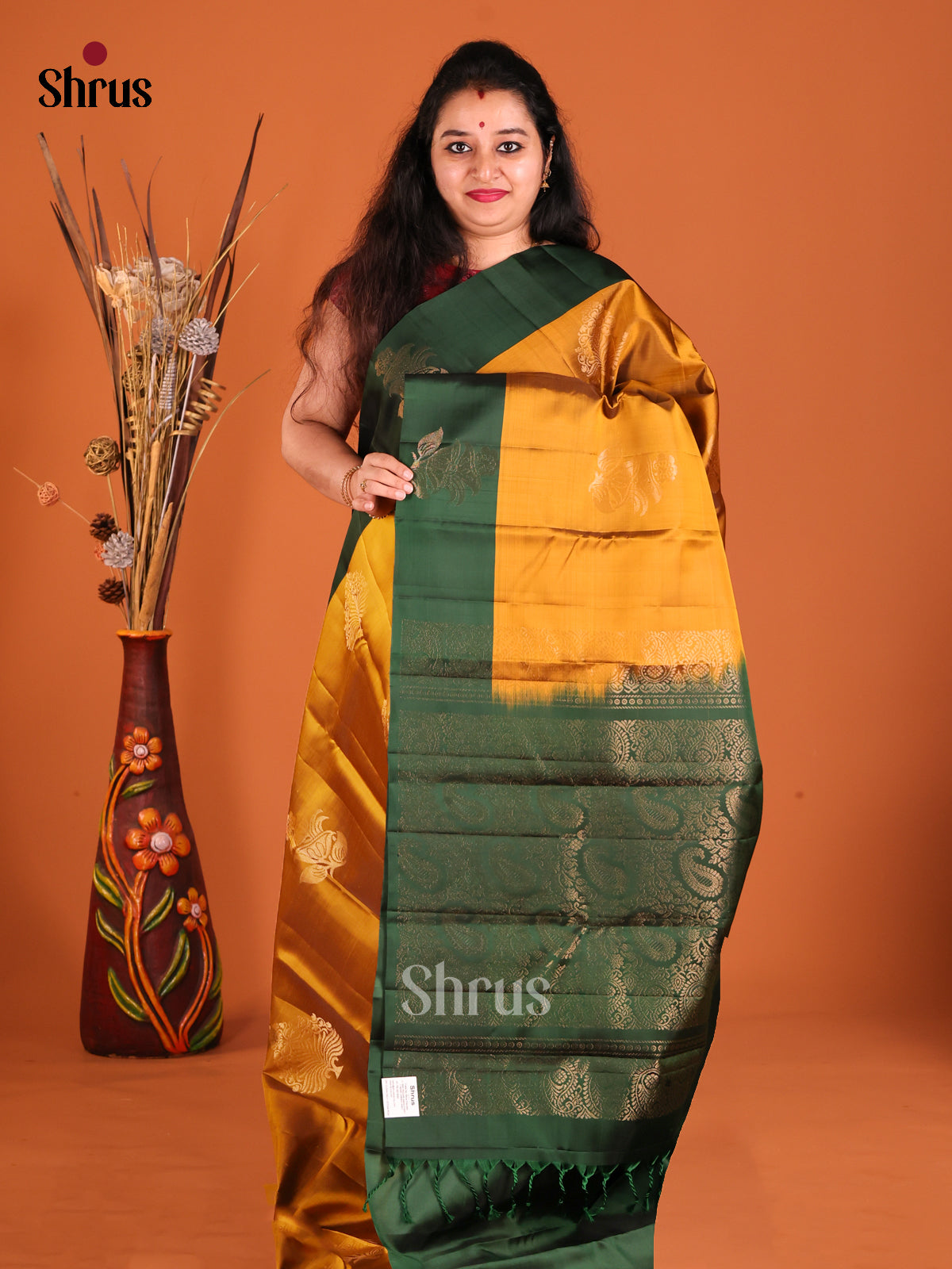 DGS23348 - Softsilk-halfpure Saree - Shop on Shrus.com