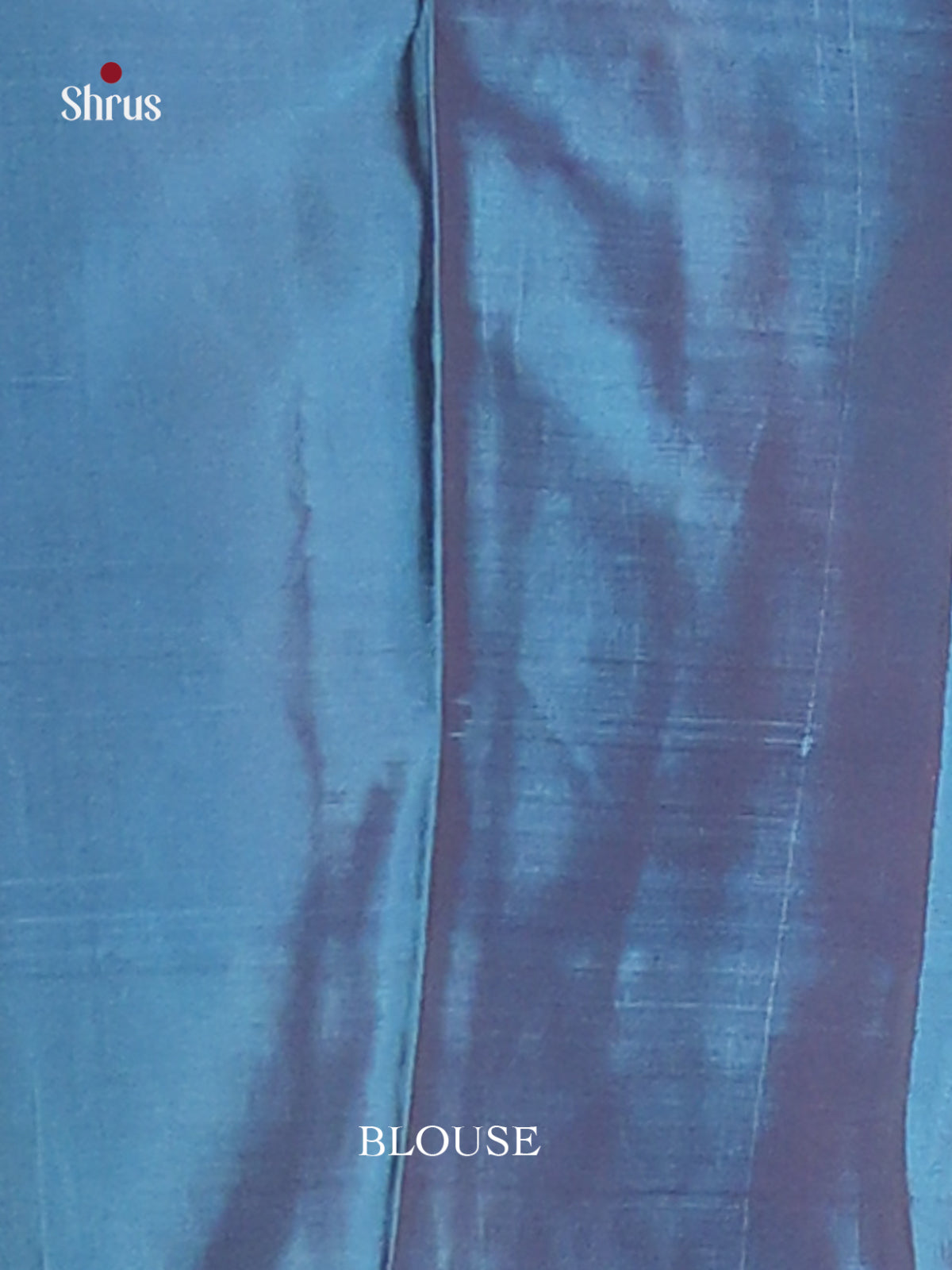 Dusty Brown & Blue Softsilk-halfpure Saree with gold zari floral motifs