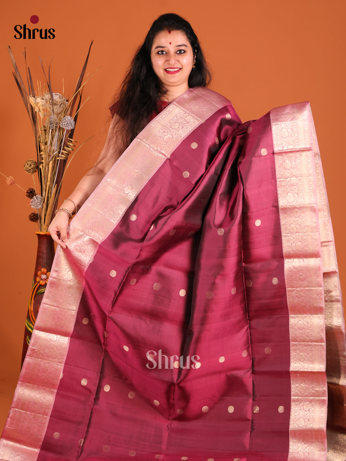 DGS23440 - Soft Silk (HR) Saree - Shop on Shrus.com