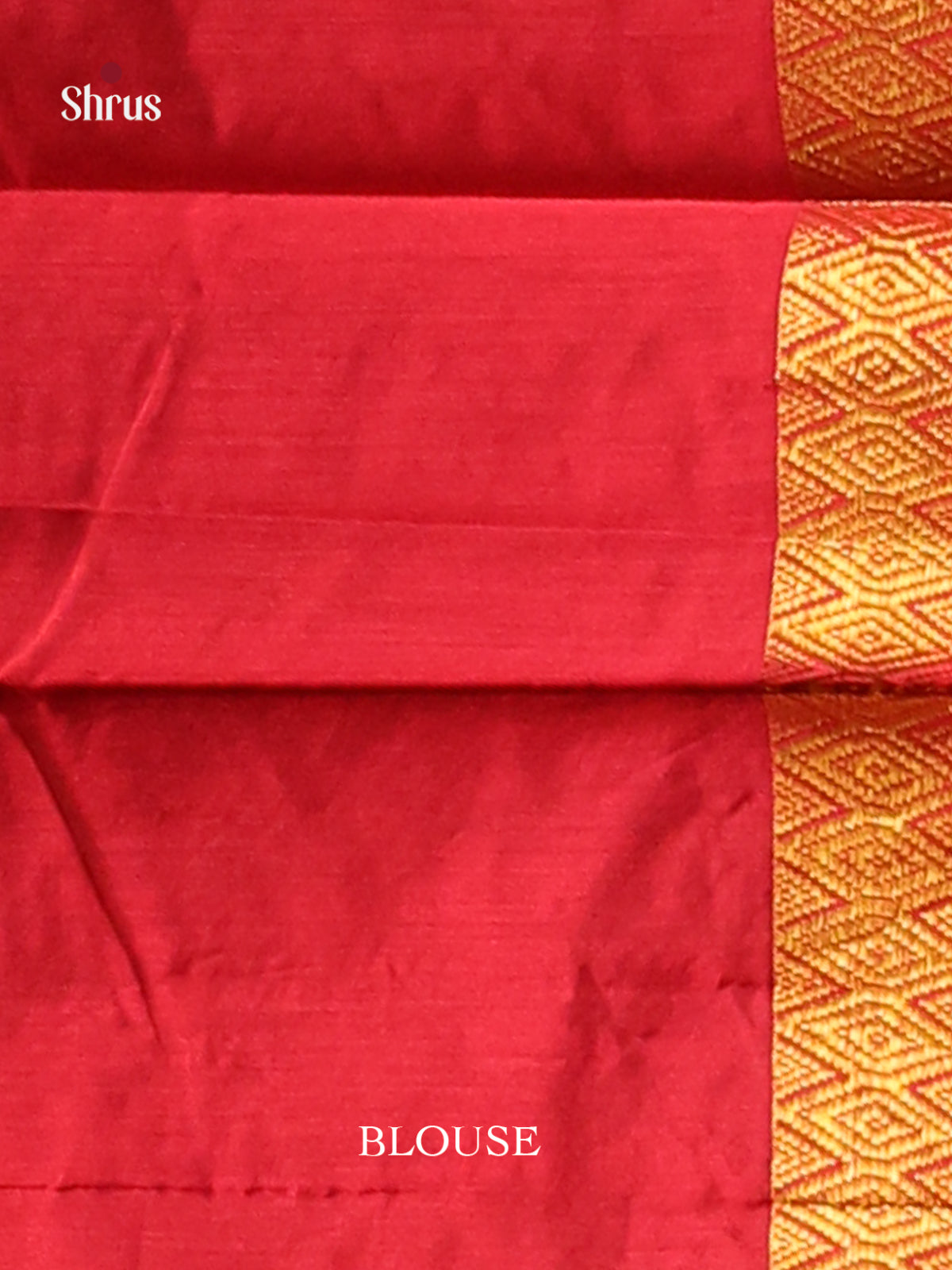 Red- Semi Maheshwari Saree - Shop on Shrus.com