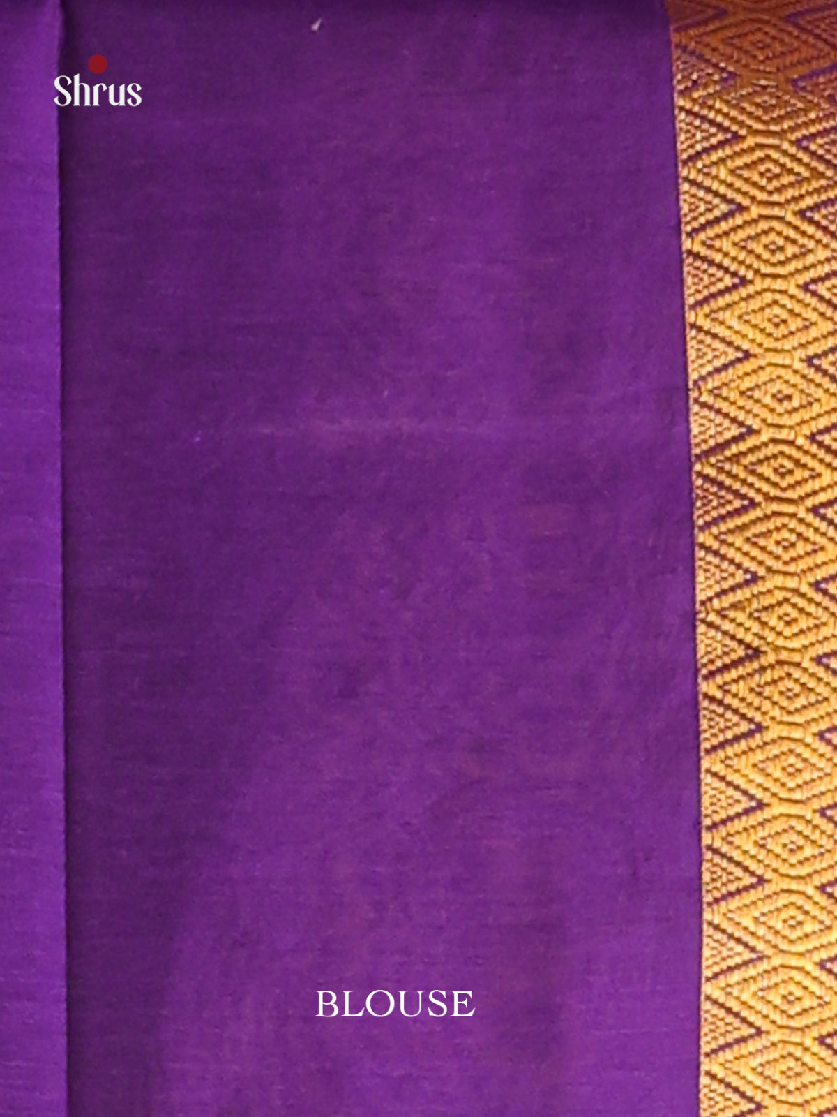 Yellow & Violet- Semi Maheshwari Saree - Shop on Shrus.com