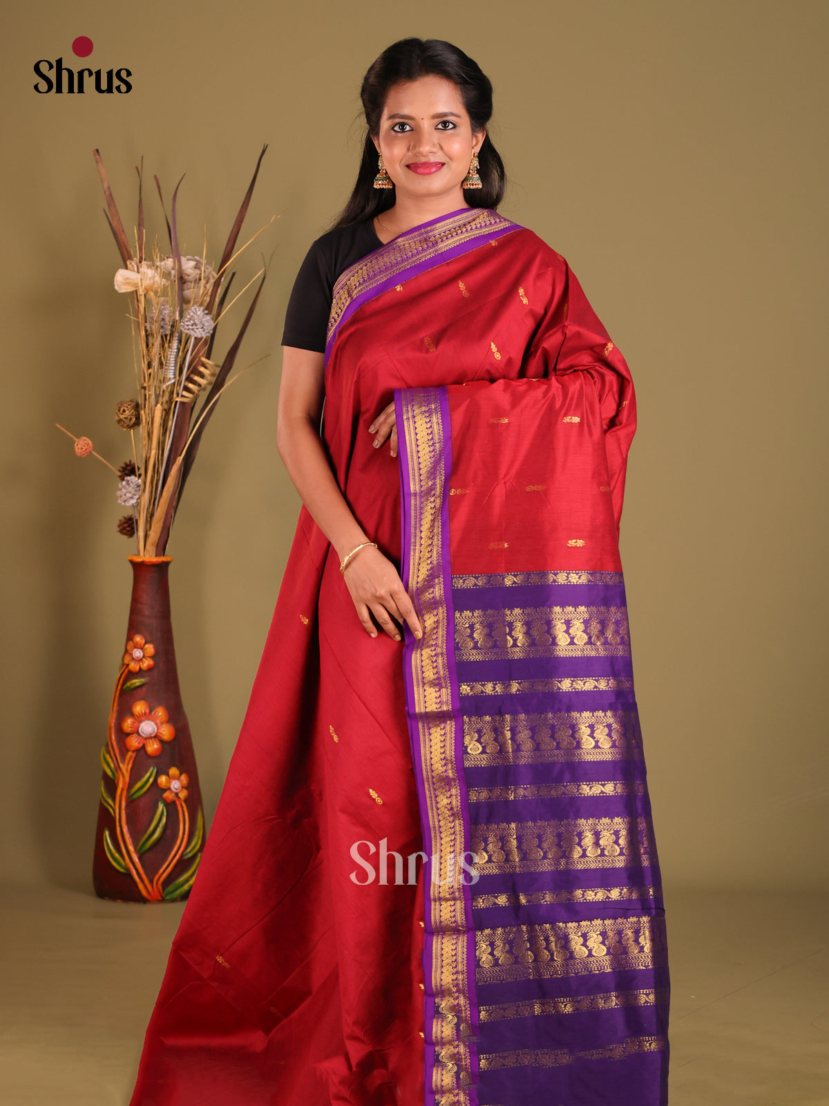 DGS24075 - Kalyani Cotton Saree - Shop on Shrus.com