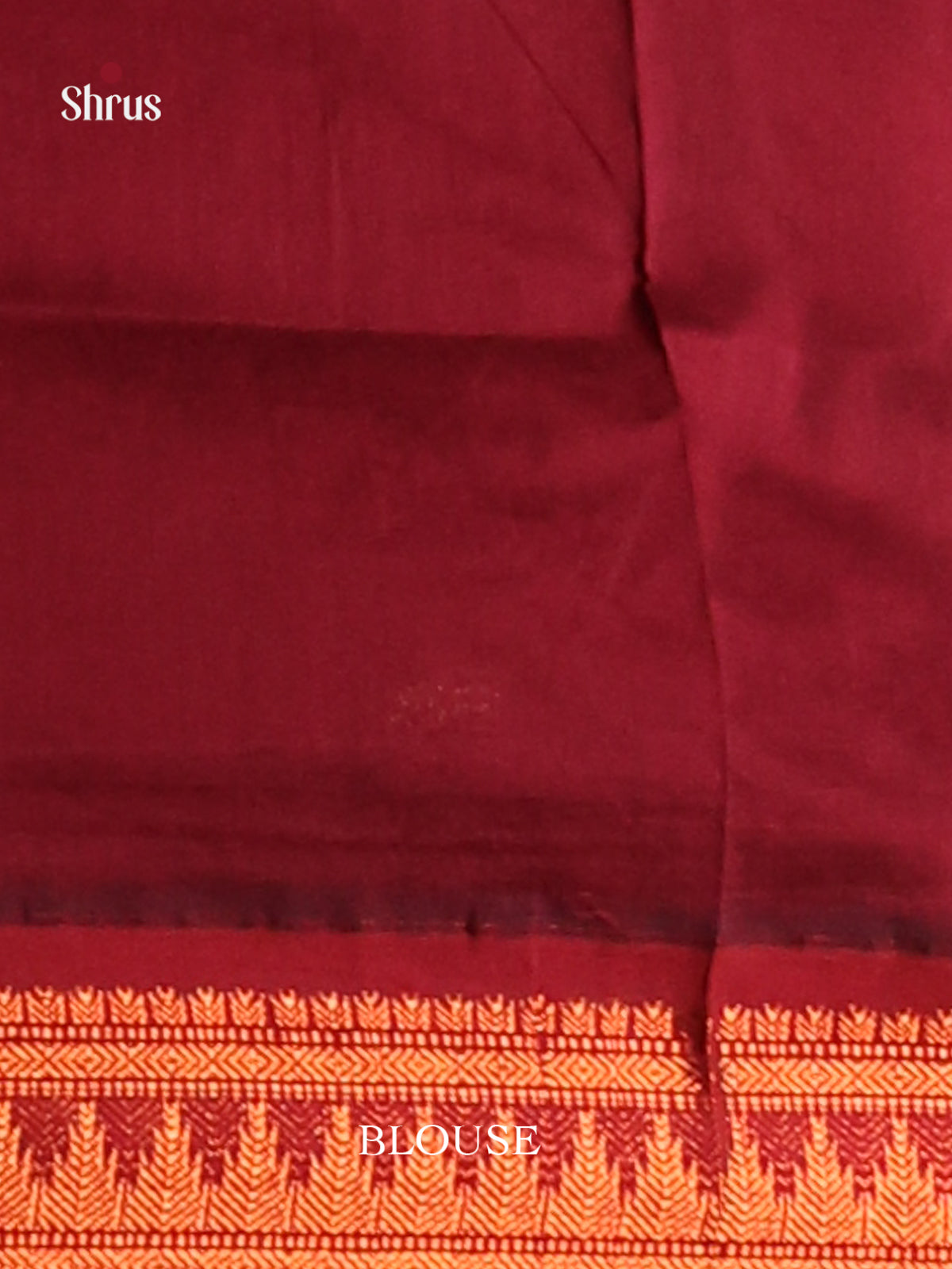 Grey & Maroon - Kalyani Cotton Saree - Shop on Shrus.com