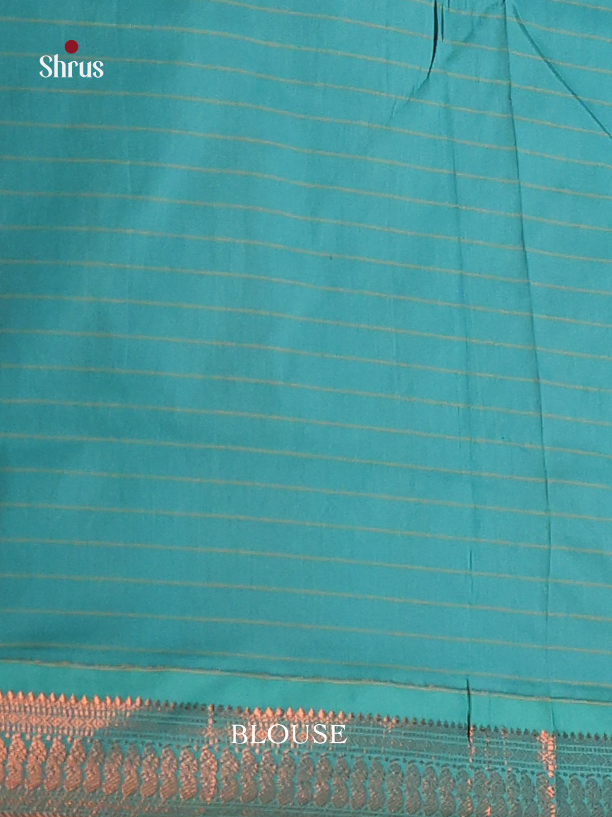 Yellow & Teal Blue - Kalyani Cotton Saree - Shop on Shrus.com