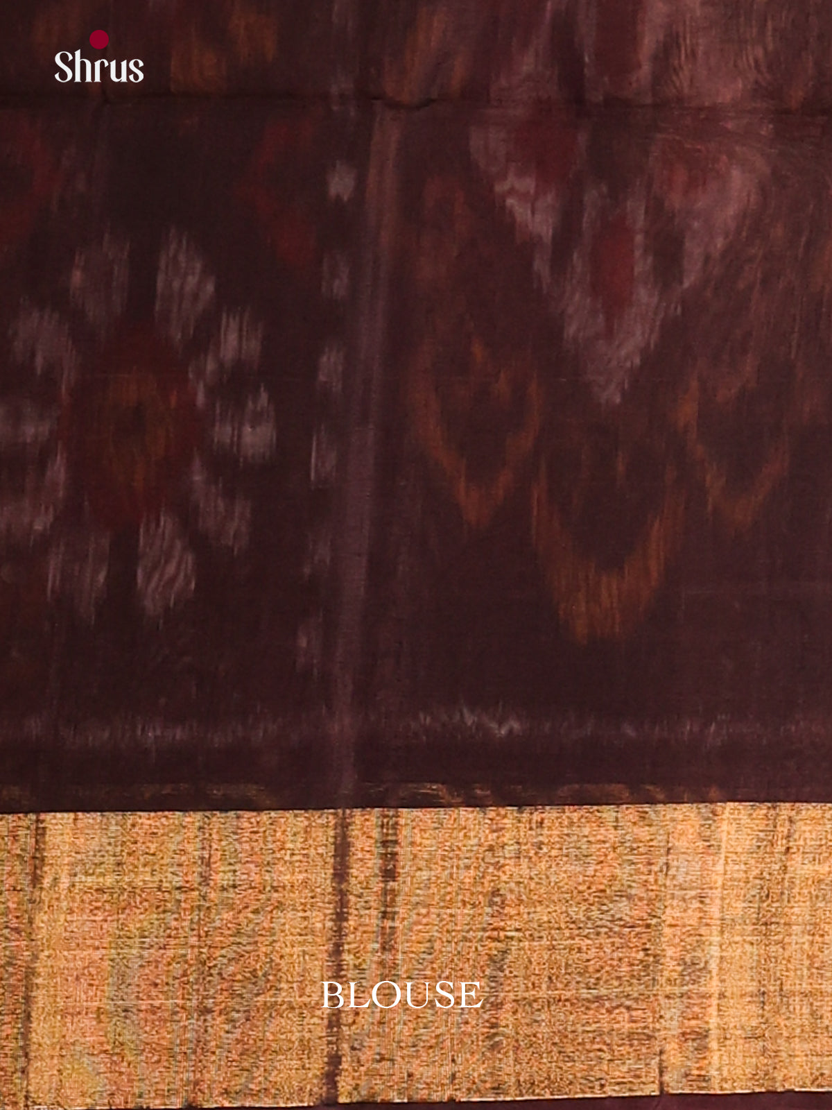 Red & Brown- Pochampally sico Saree - Shop on Shrus.com