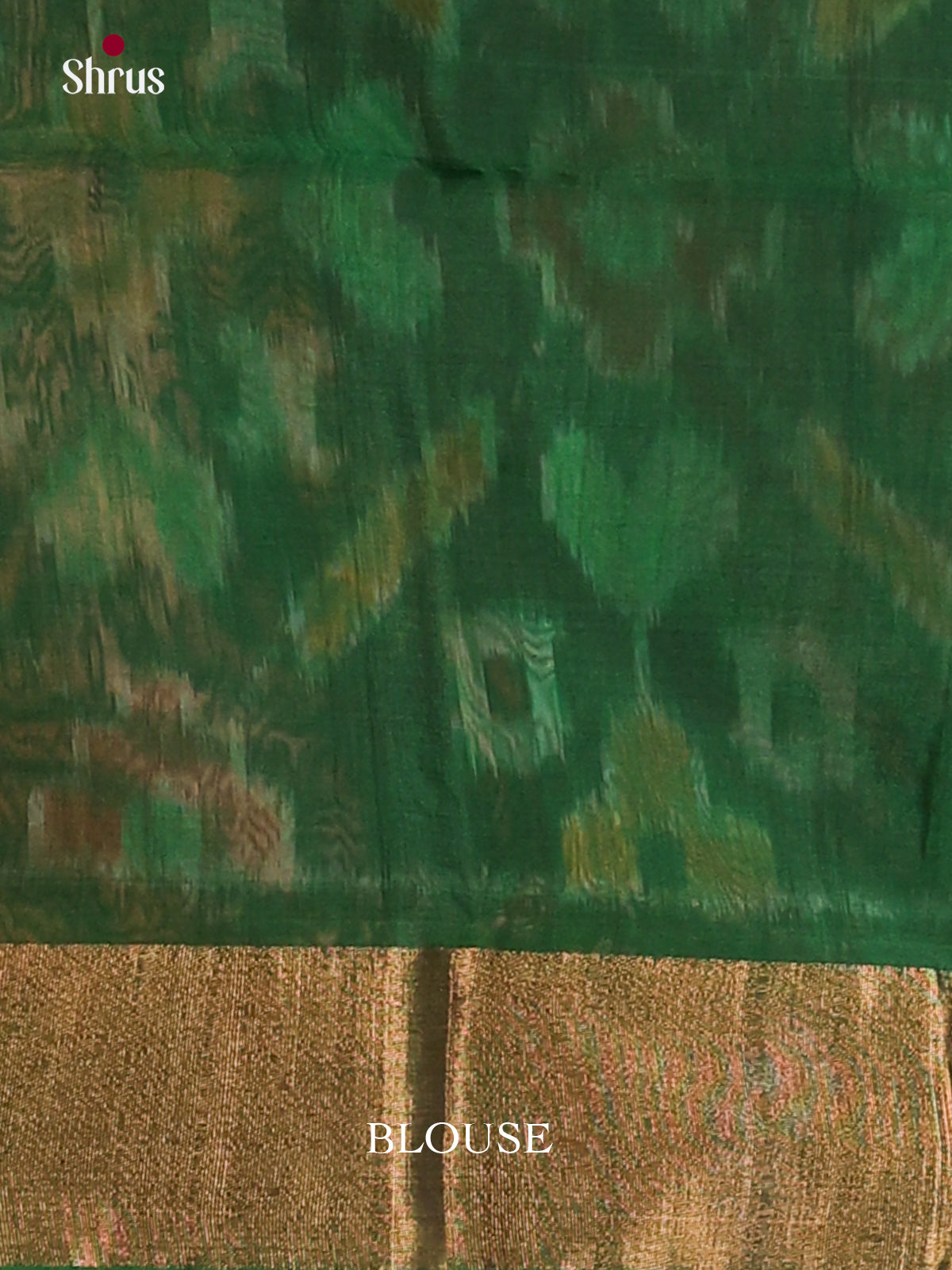 Maroon & Green- Pochampally ikkat silk cotton Saree -2