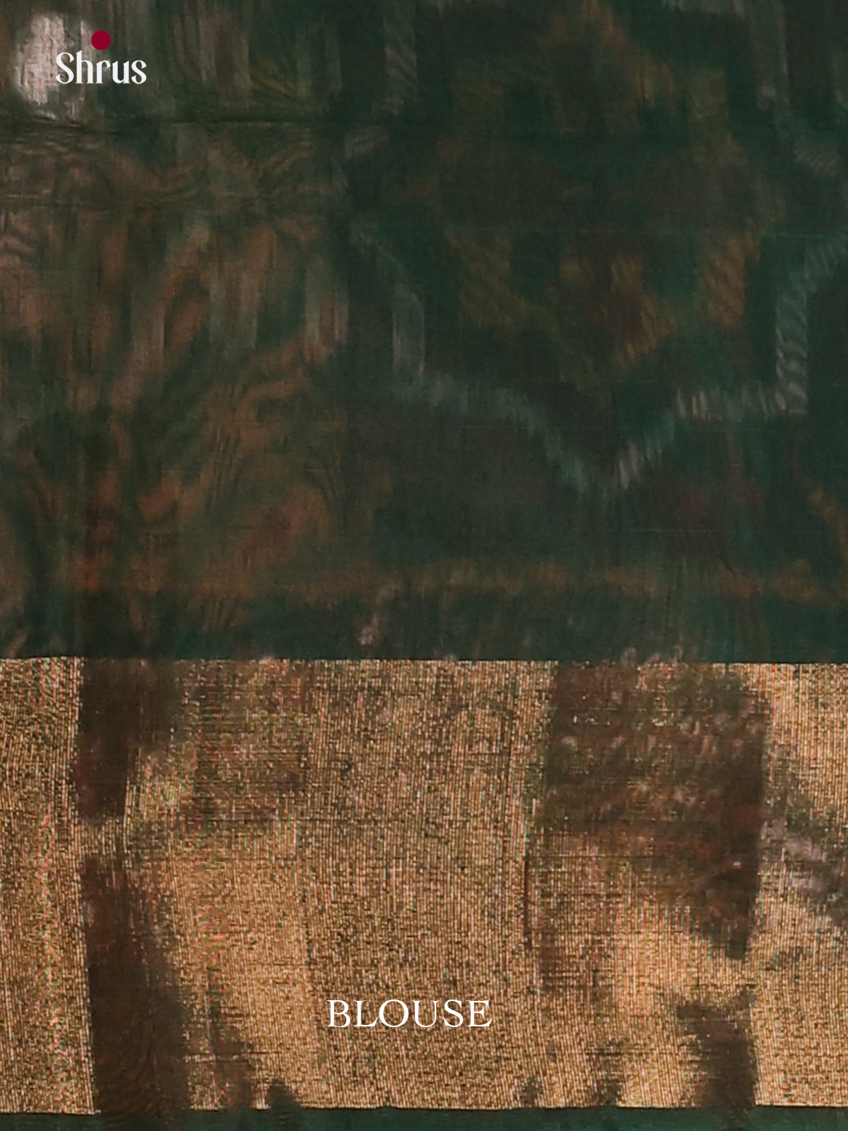 Rust & Green Pochampally ikkat silk cotton Saree -2