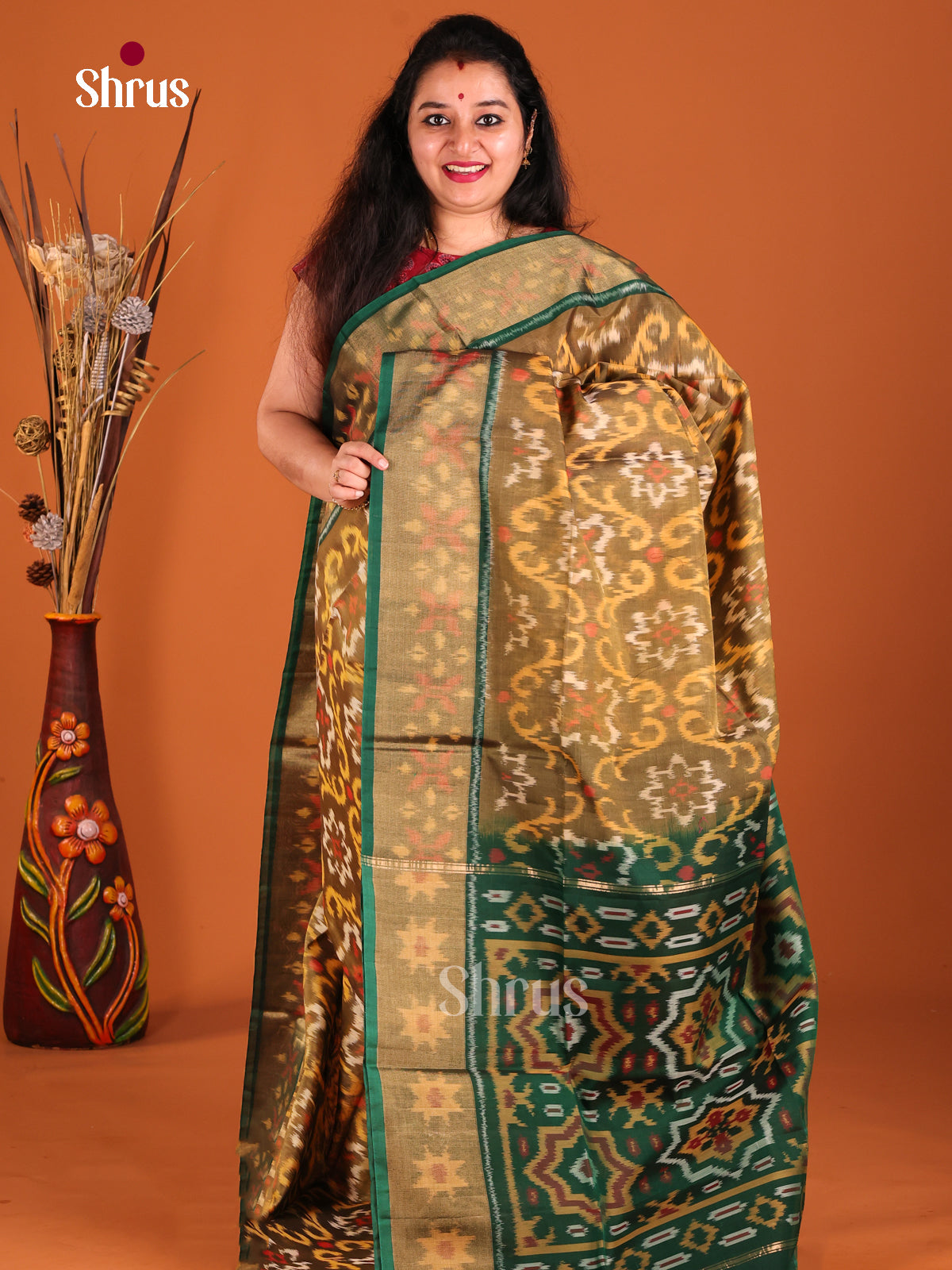 DGS25263 - Pochampally sico Saree - Shop on Shrus.com