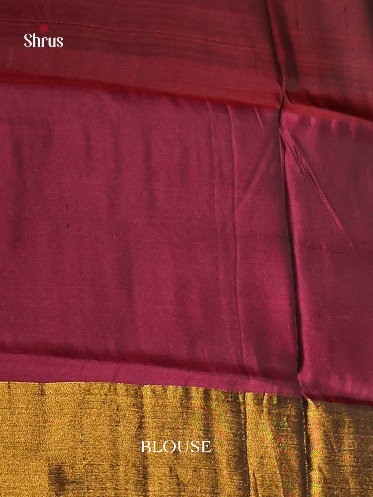 Green & Maroon - Semi uppada Saree - Shop on Shrus.com