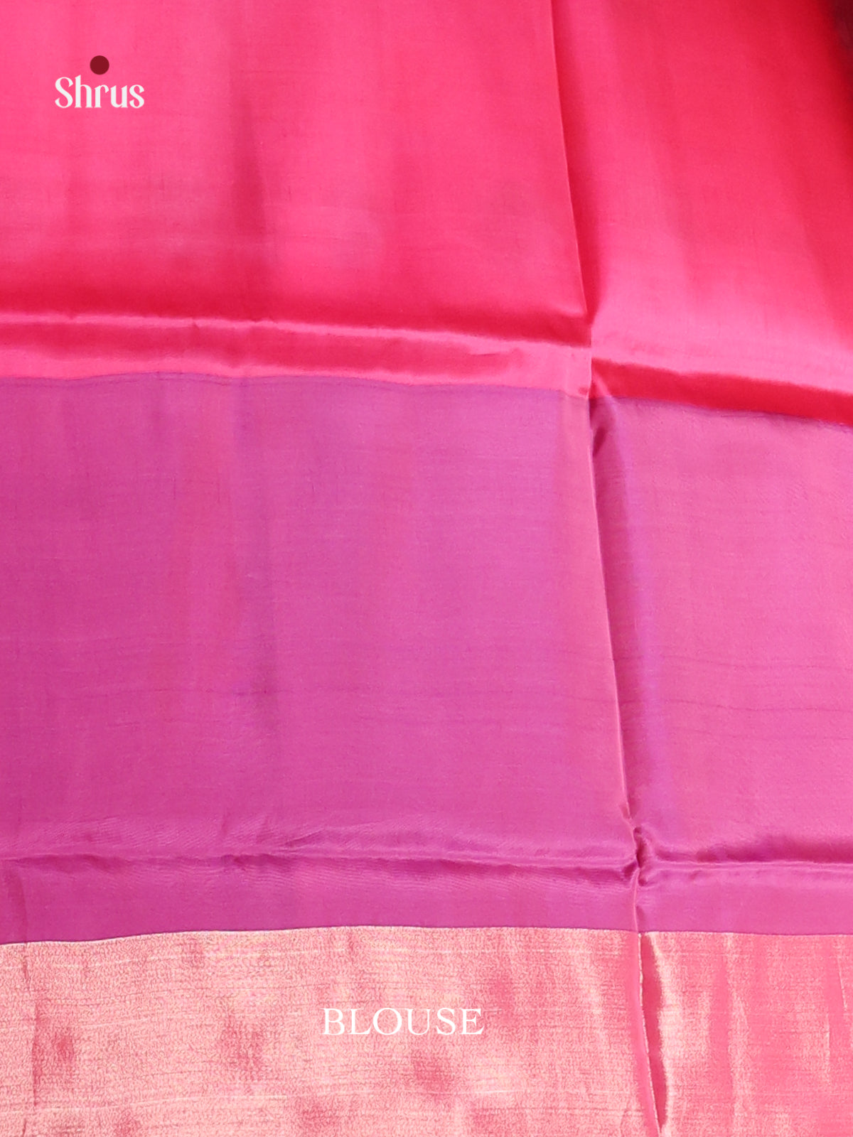 Blue & Pink - Semi uppada Saree