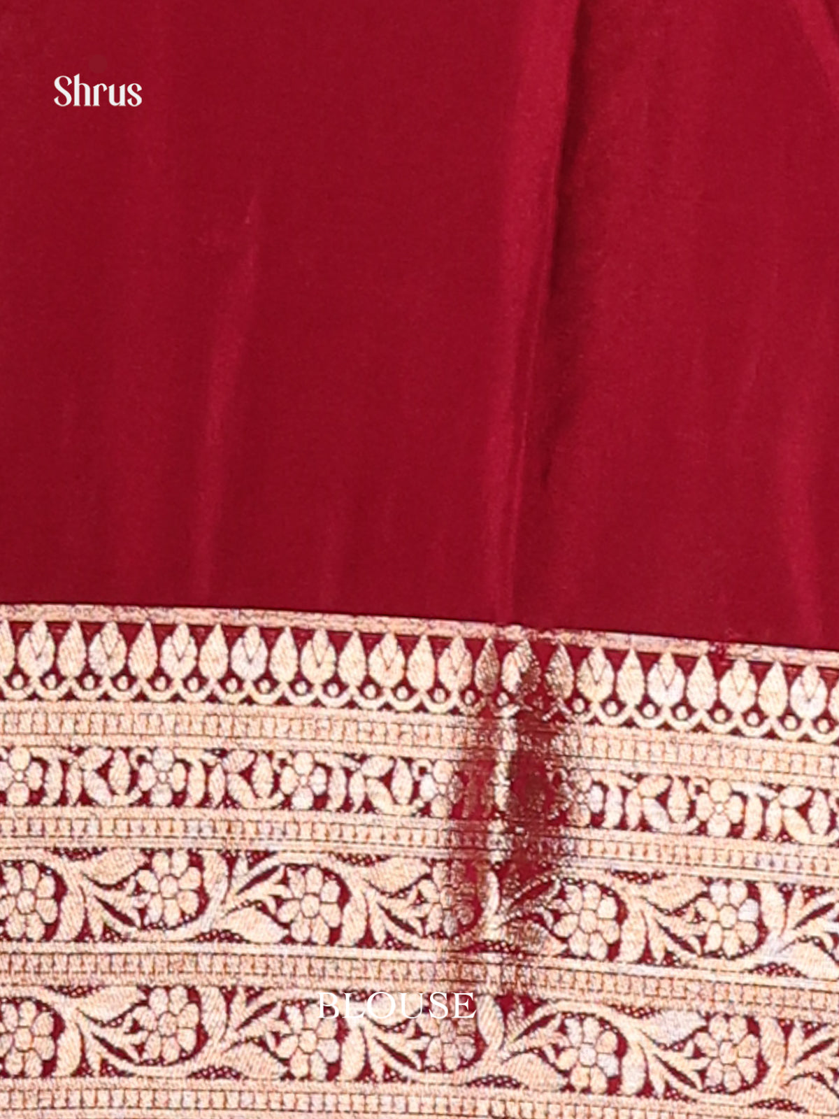 Maroon - Mysoresilk-halfpure Saree - Shop on Shrus.com