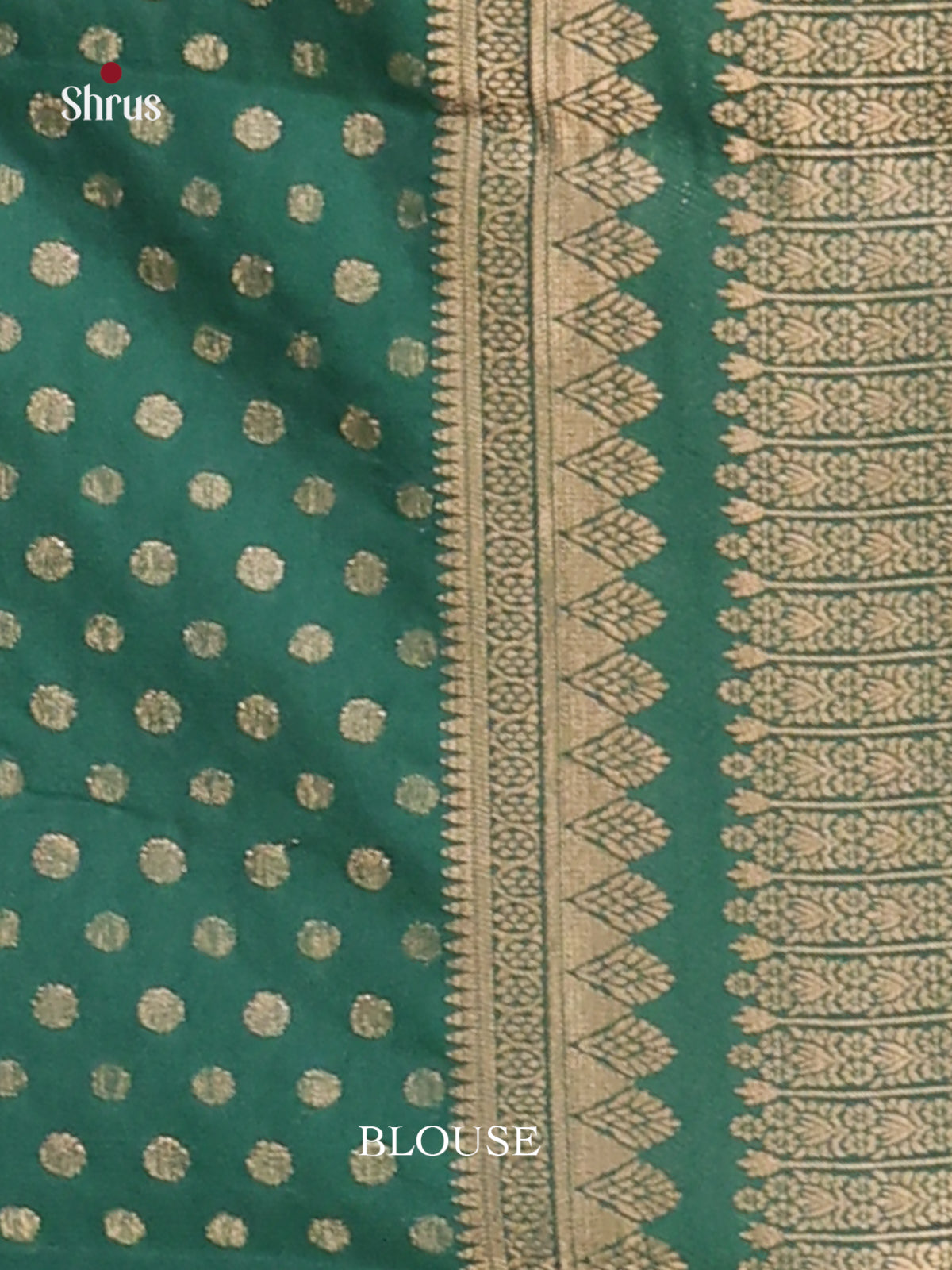 Pastel Blue & Green - Mysoresilk-halfpure Saree - Shop on Shrus.com