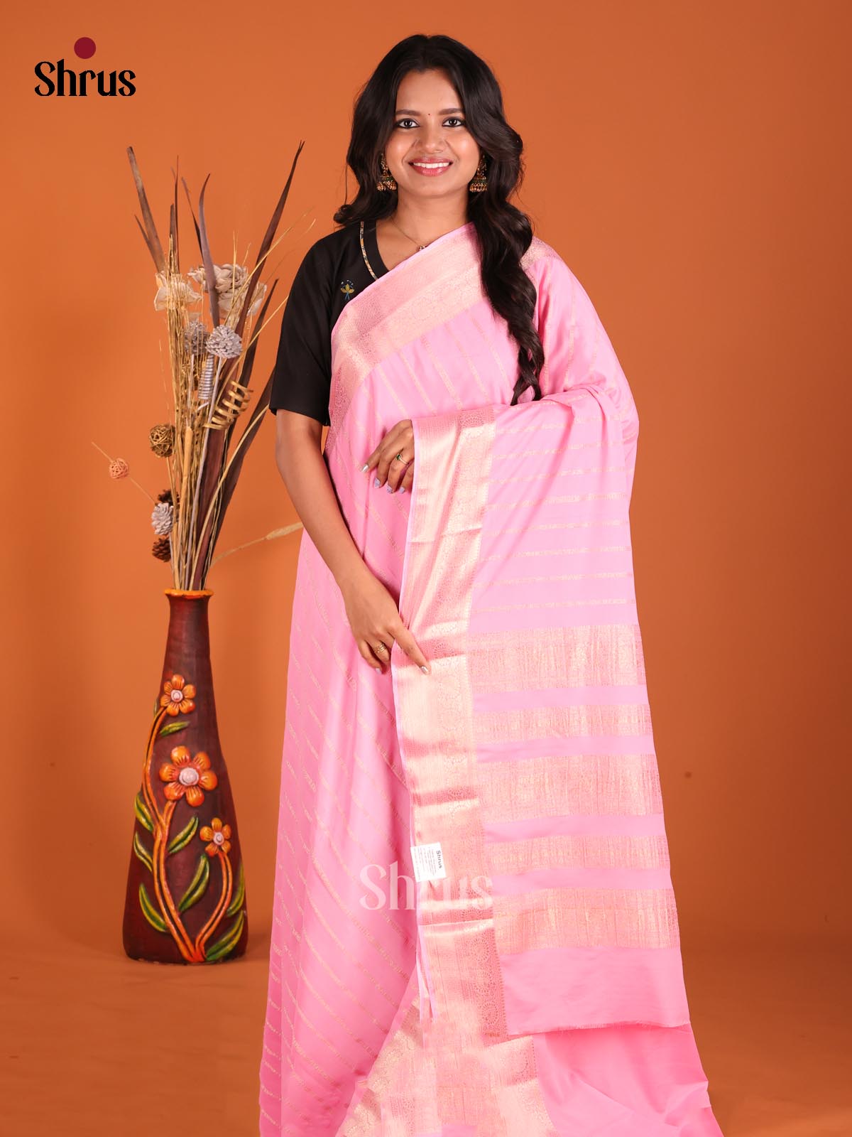 DGS25461 - Mysoresilk-halfpure Saree - Shop on Shrus.com