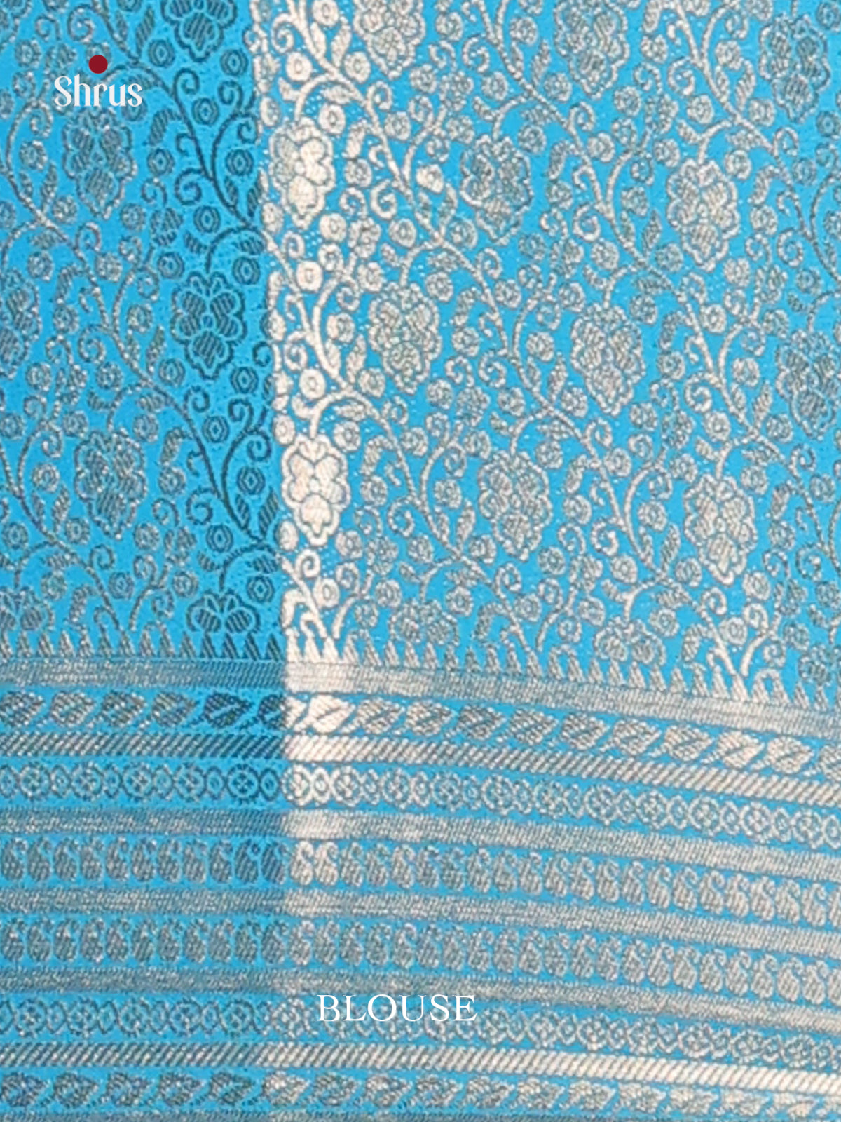 Yellow & Blue - Mysoresilk-halfpure Saree - Shop on Shrus.com