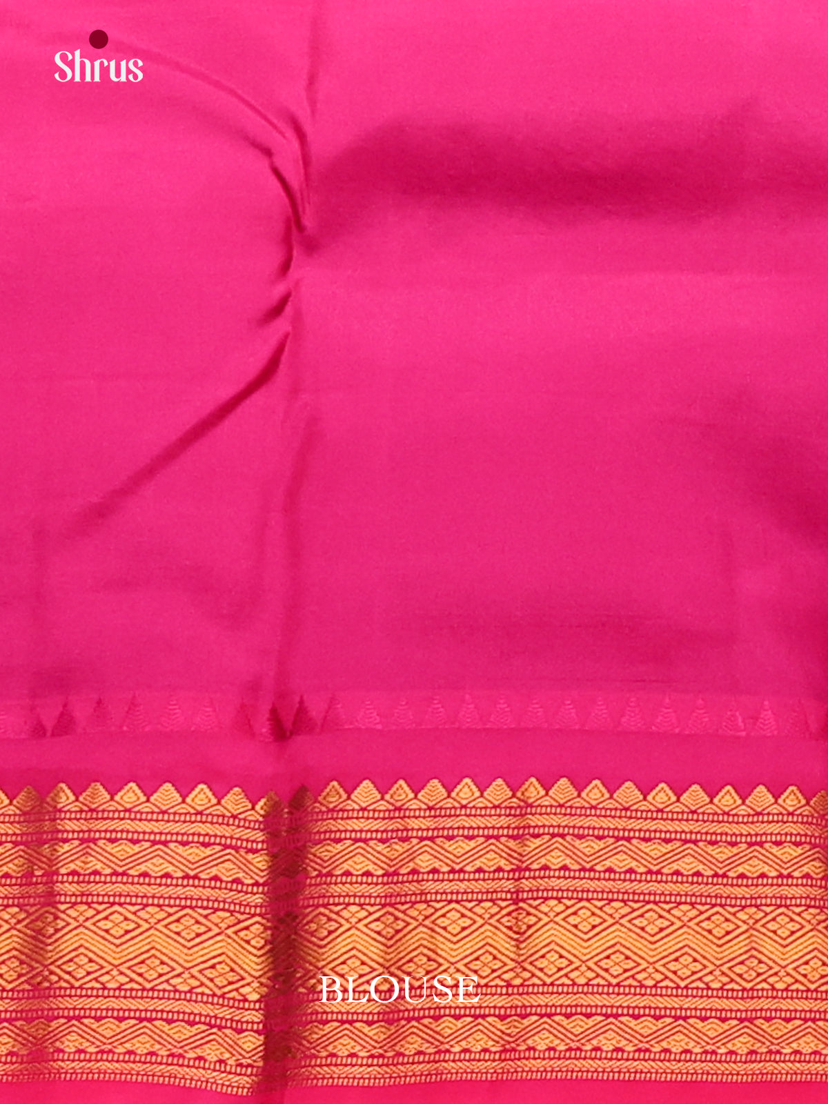Stunning Teal Blue Gadwal silk Saree with gold buttas & Pink Zari Border-2