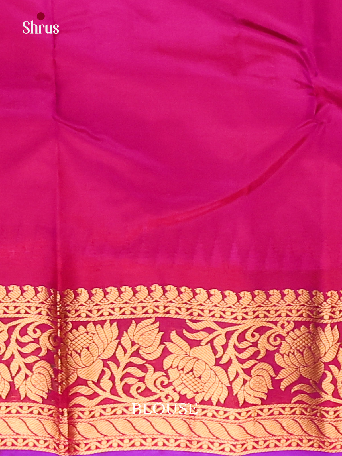 Vibrant Orange Gadwal silk Saree with gold zari buttas & Purple Brocade Pallu-2