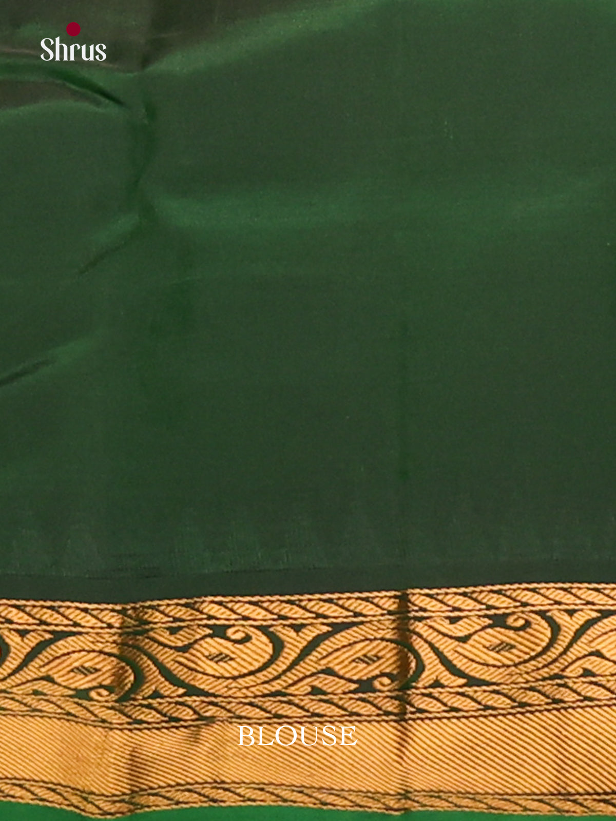 Radiant Orange Gadwal Silk Saree with Zari Buttas & Green Brocade Pallu-2