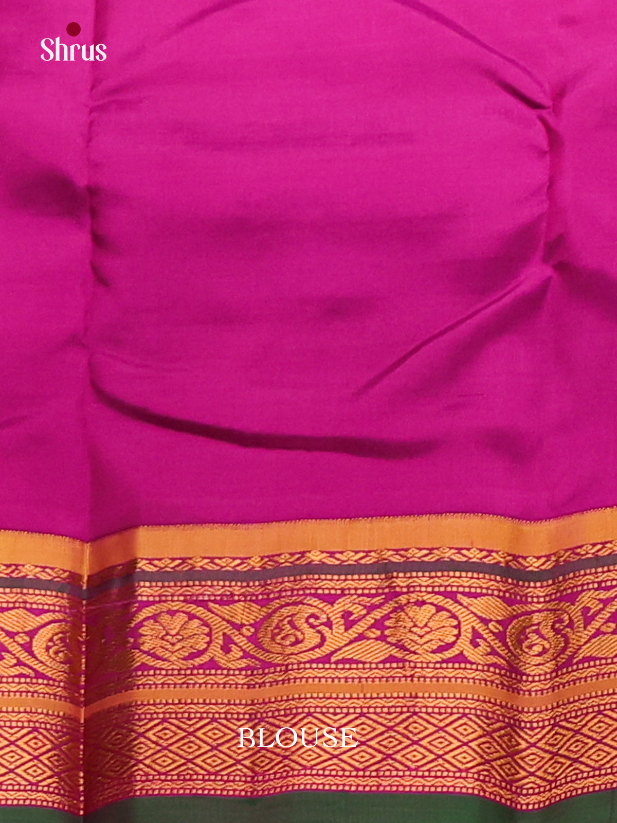 Glamorous Pista Green & Purple Gadwal silk Saree with checks & zari buttas-2