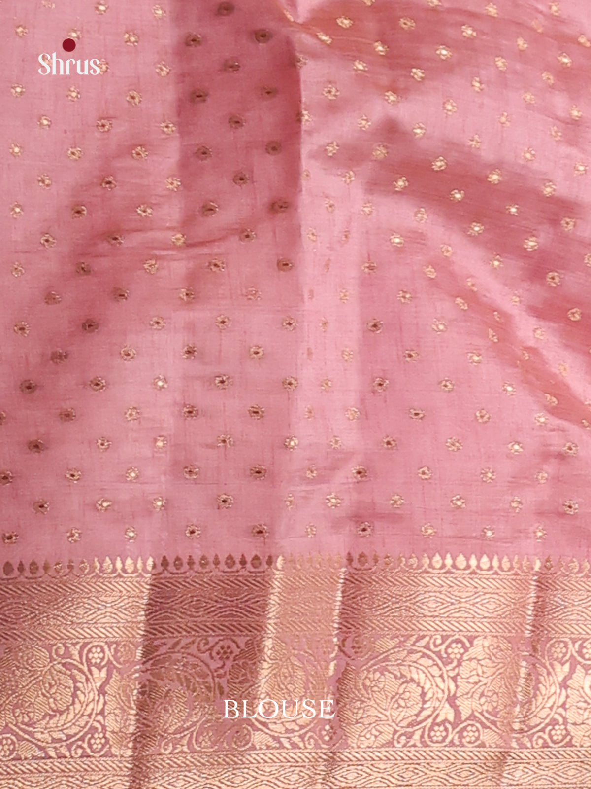 Pink - Semi Rawsilk Saree - Shop on Shrus.com