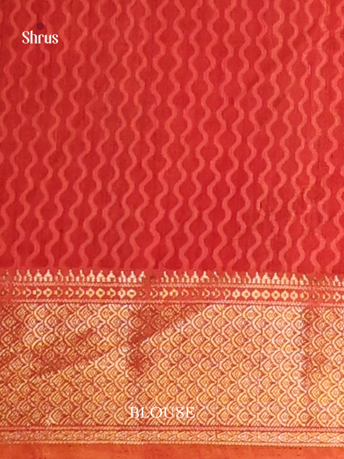 Double Shaded Purple & Brick- Semi Patola Saree - Shop on Shrus.com