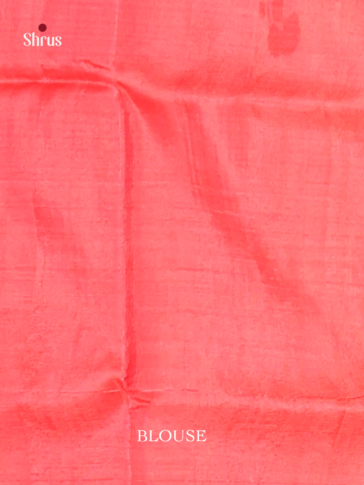 Orange & Red- Banana Pith Saree - Shop on Shrus.com
