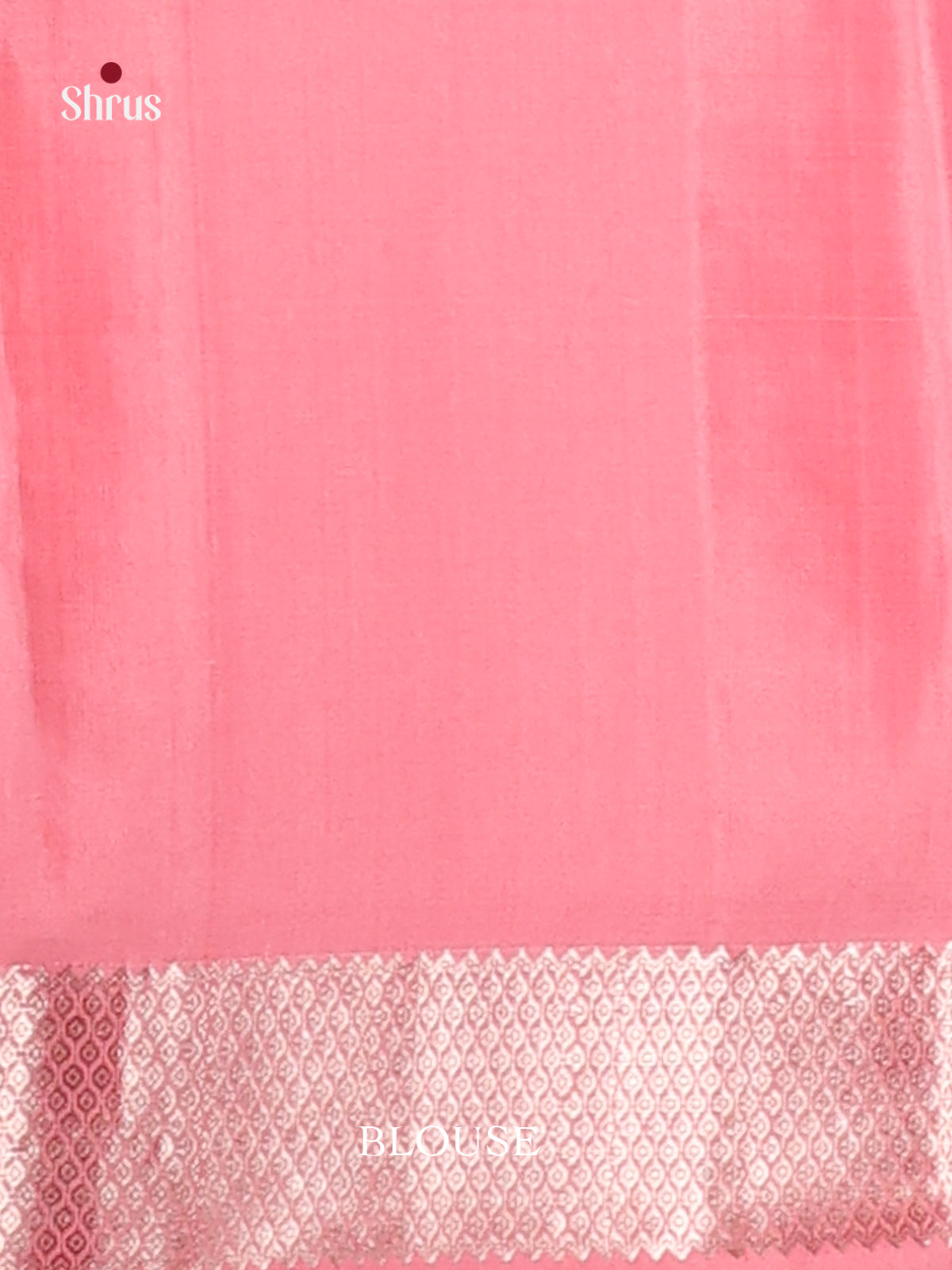 Pink single tone Soft Silk Saree gleams with silk zari buttas-3