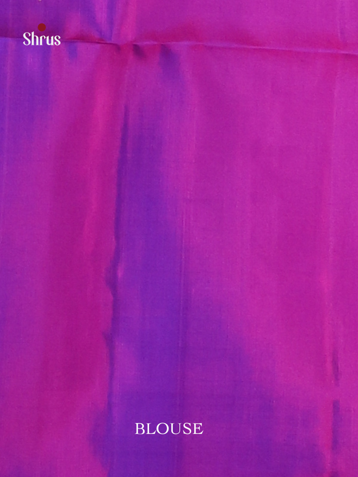 Blue & Magenta Soft Silk Saree with contrast zari brocade border-3