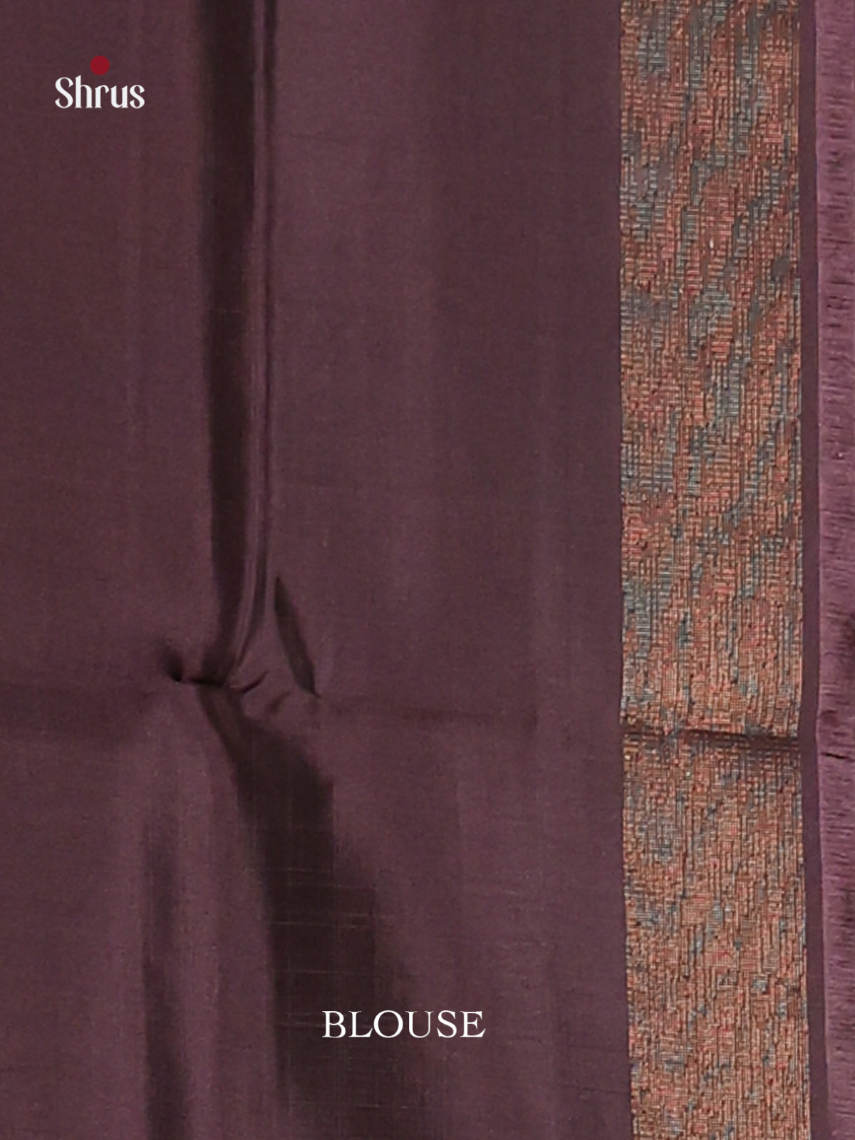 Brown single tone Soft Silk Saree with zari pallu-3