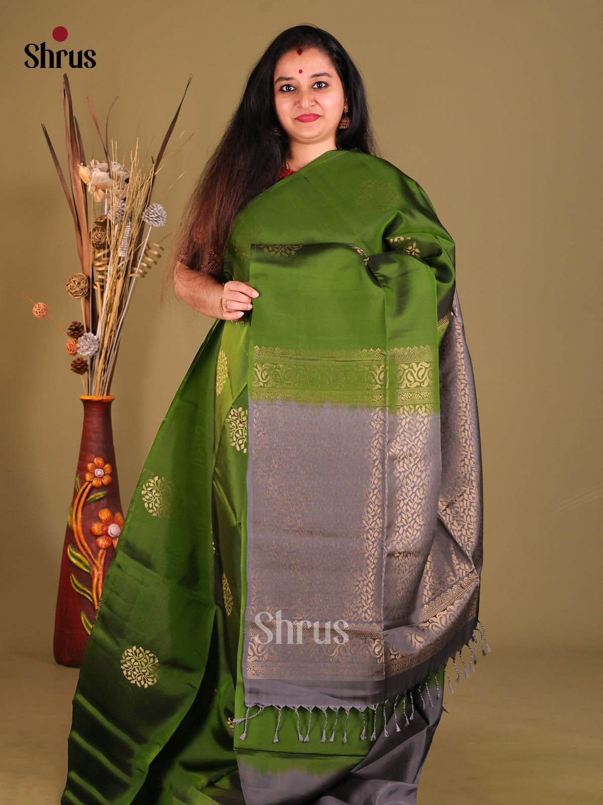 DGS30527 - Softsilk-halfpure Saree - Shop on Shrus.com