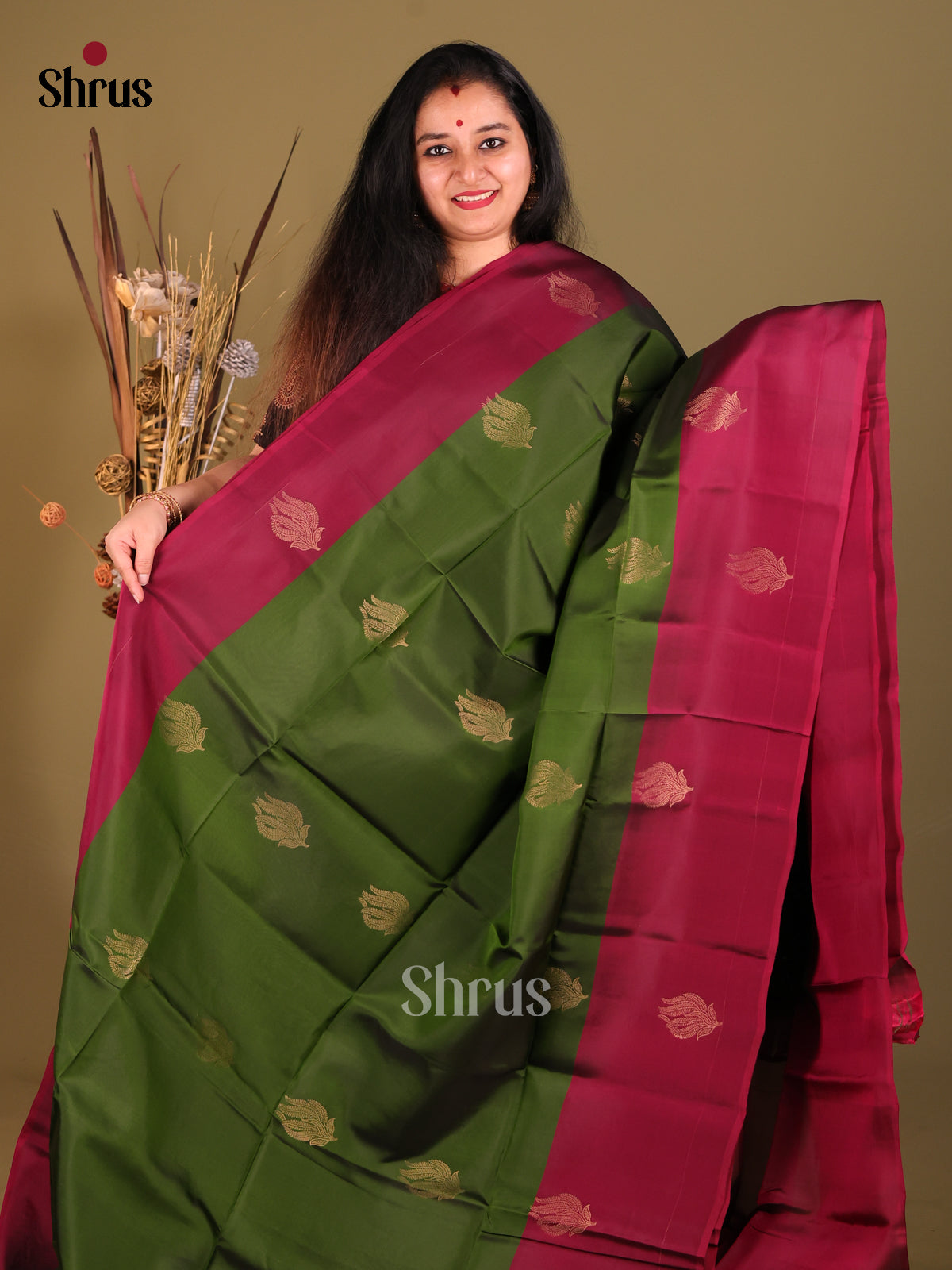 DGS30537 - Softsilk-halfpure Saree - Shop on Shrus.com