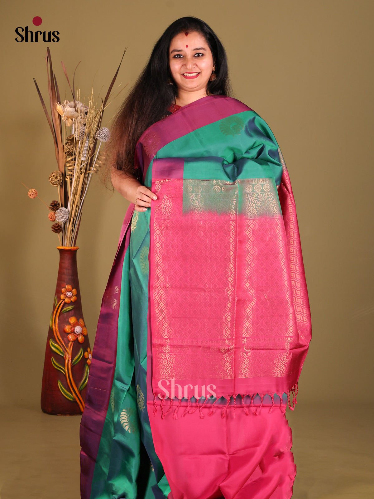 DGS30539 - Softsilk-halfpure Saree - Shop on Shrus.com