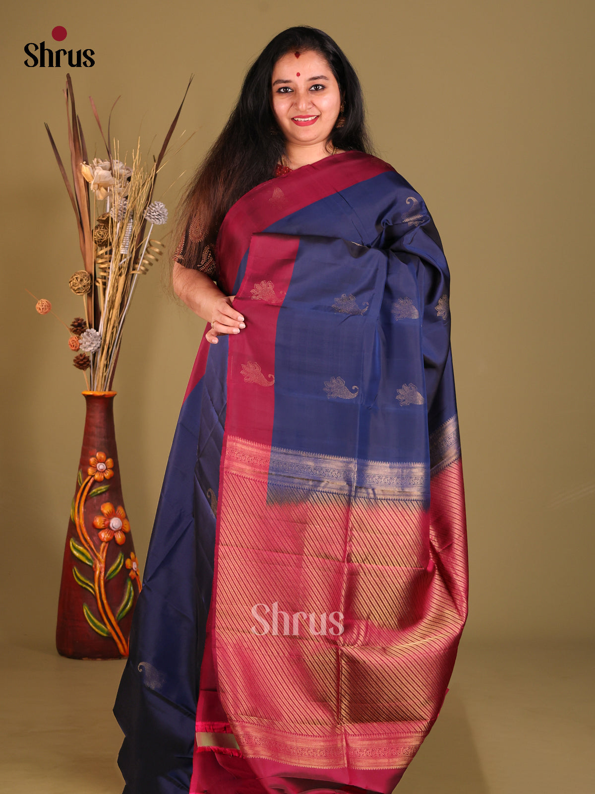 DGS30541 - Softsilk-halfpure Saree - Shop on Shrus.com