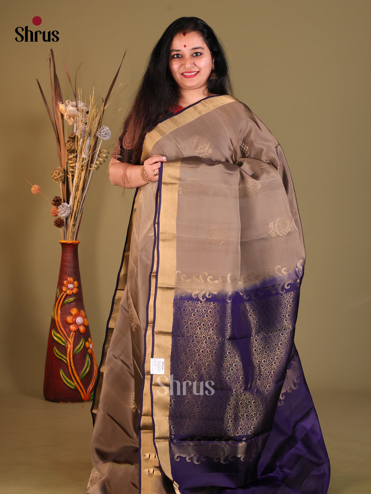 DGS30554 - Softsilk-halfpure Saree - Shop on Shrus.com