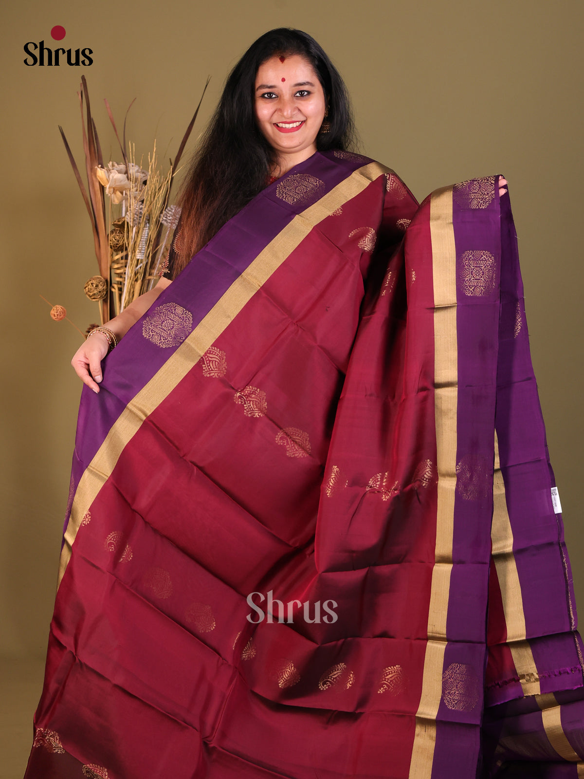 DGS30555 - Softsilk-halfpure Saree - Shop on Shrus.com