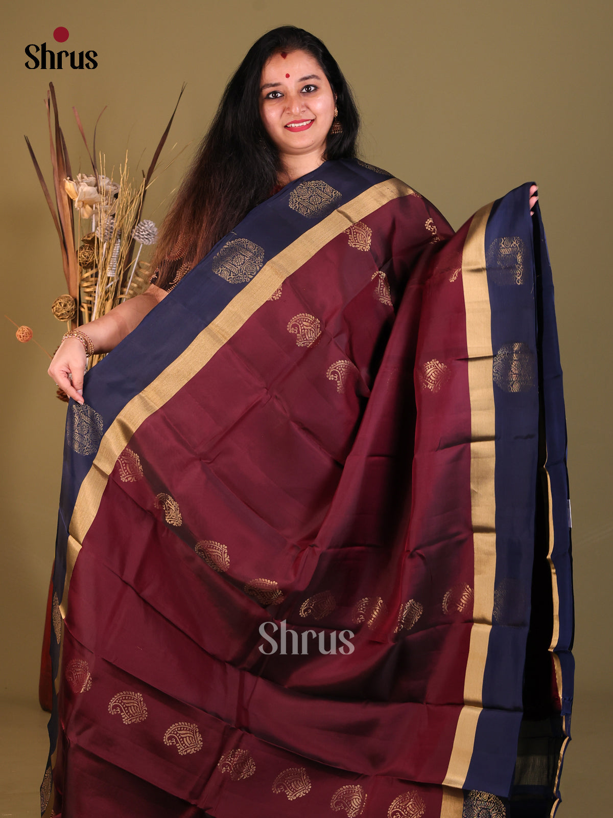 DGS30556 - Softsilk-halfpure Saree - Shop on Shrus.com