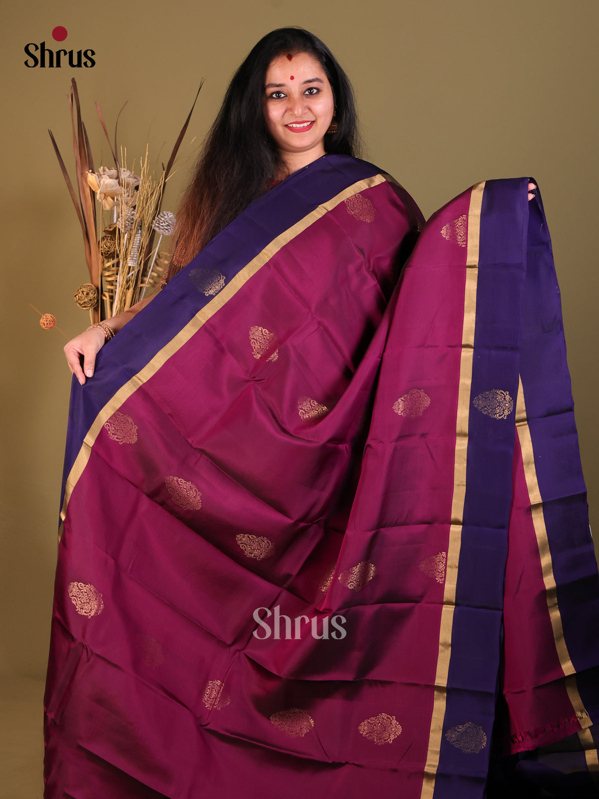DGS30557 - Softsilk-halfpure Saree - Shop on Shrus.com
