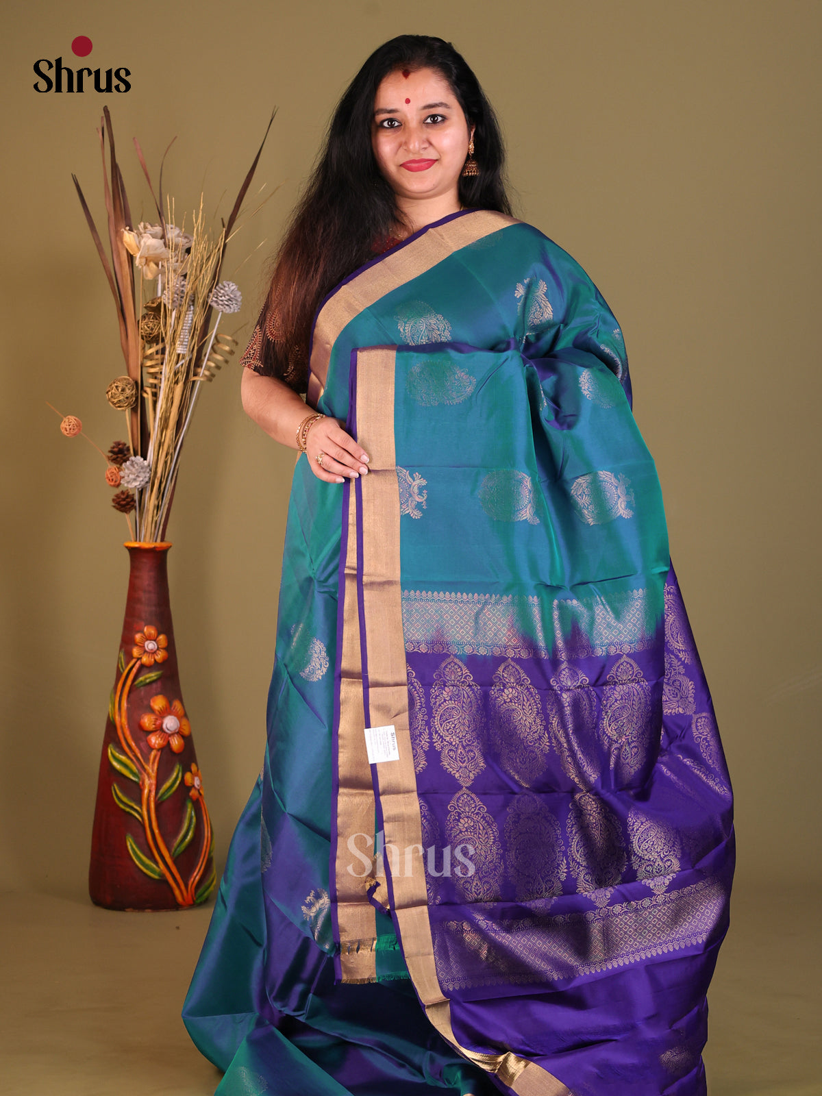 DGS30561 - Softsilk-halfpure Saree - Shop on Shrus.com