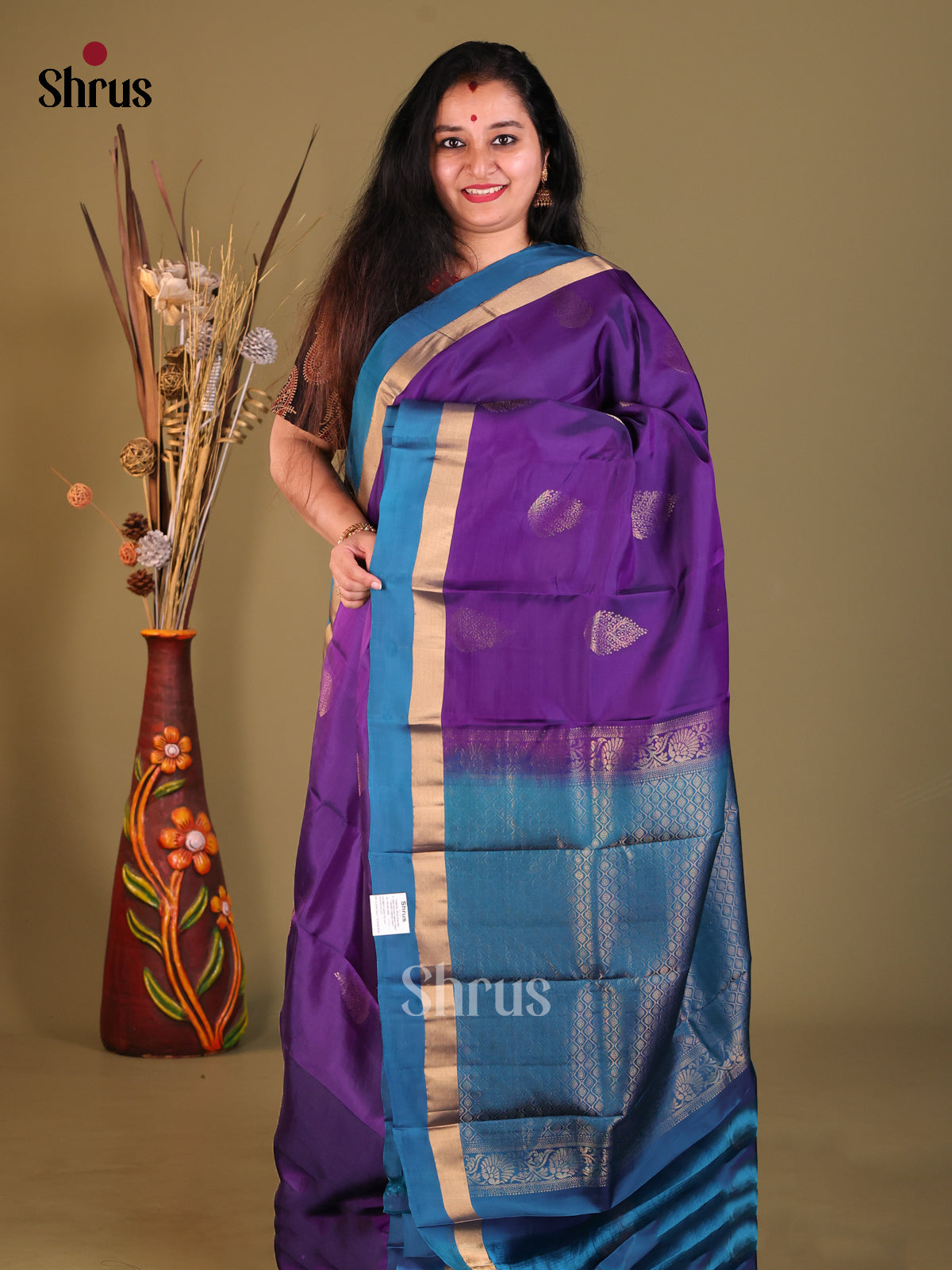 DGS30564 - Softsilk-halfpure Saree - Shop on Shrus.com