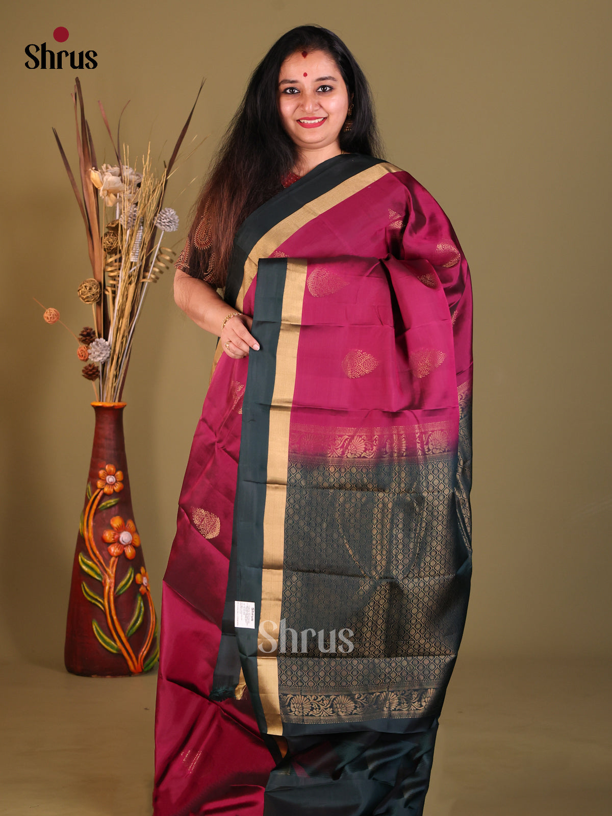 DGS30566 - Softsilk-halfpure Saree - Shop on Shrus.com